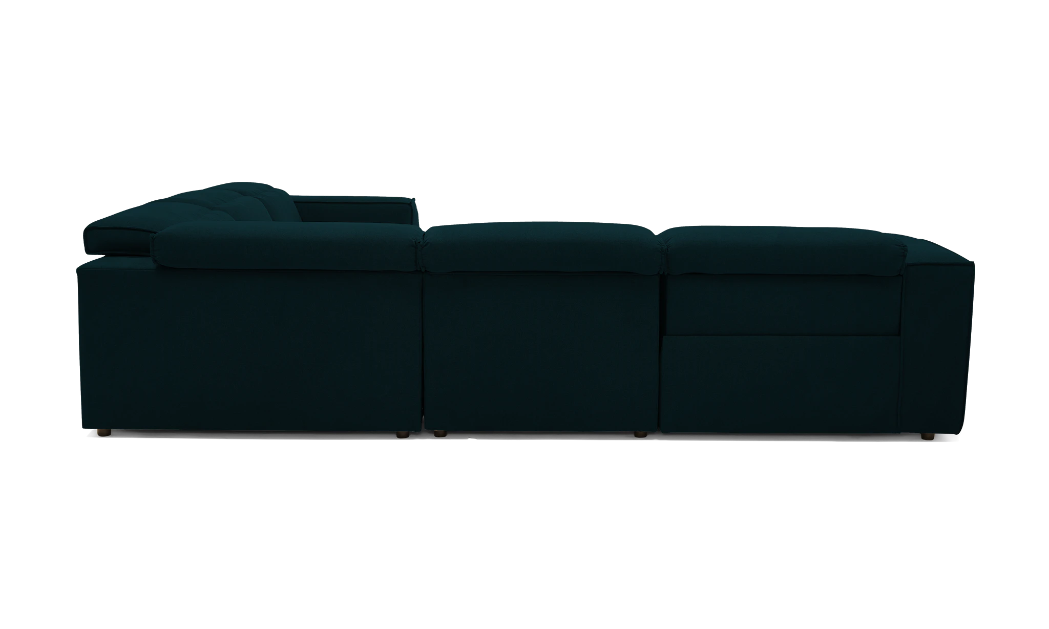 camden modular reclining wedge corner sectional crave greenery