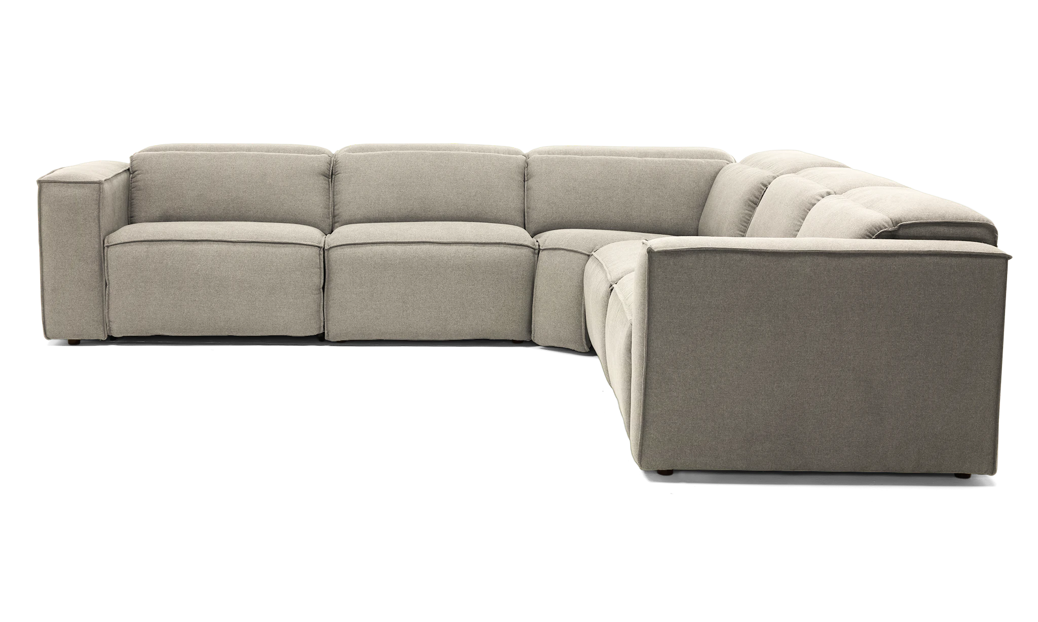 camden modular reclining wedge corner sectional crave irish cream