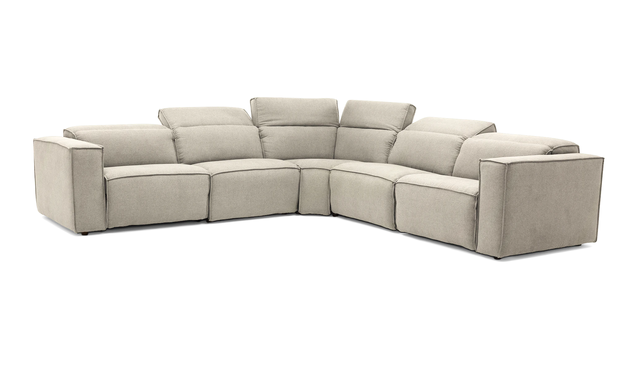 camden modular reclining wedge corner sectional crave irish cream