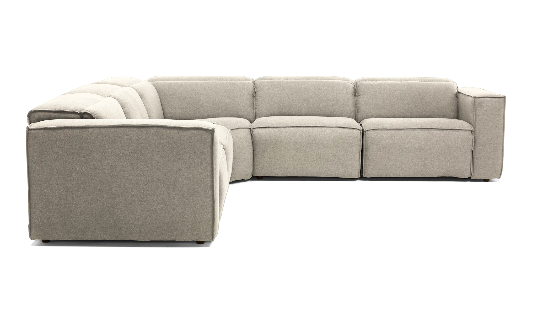 camden modular reclining wedge corner sectional crave irish cream