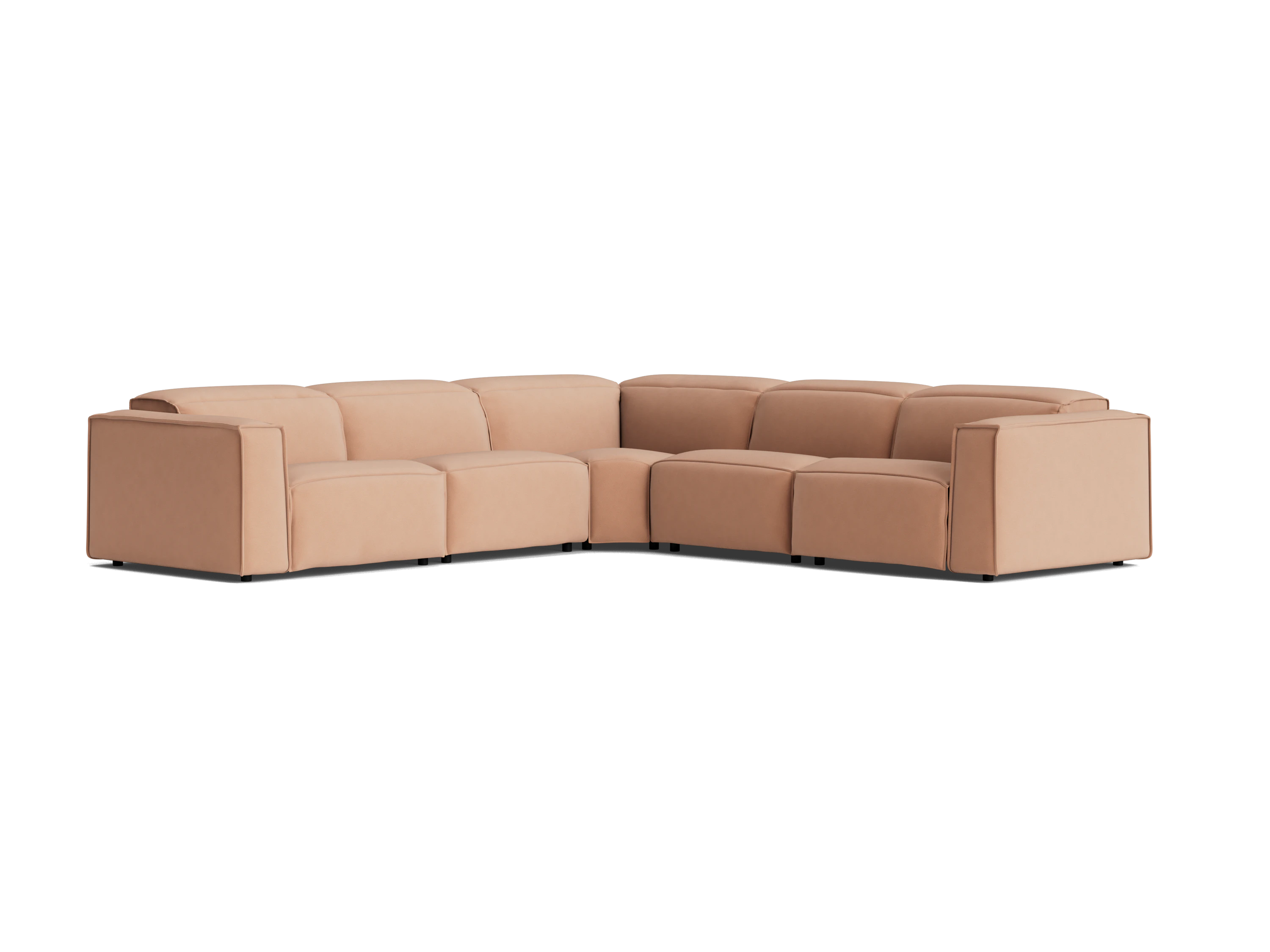 camden modular reclining wedge corner sectional caspiar chiffon