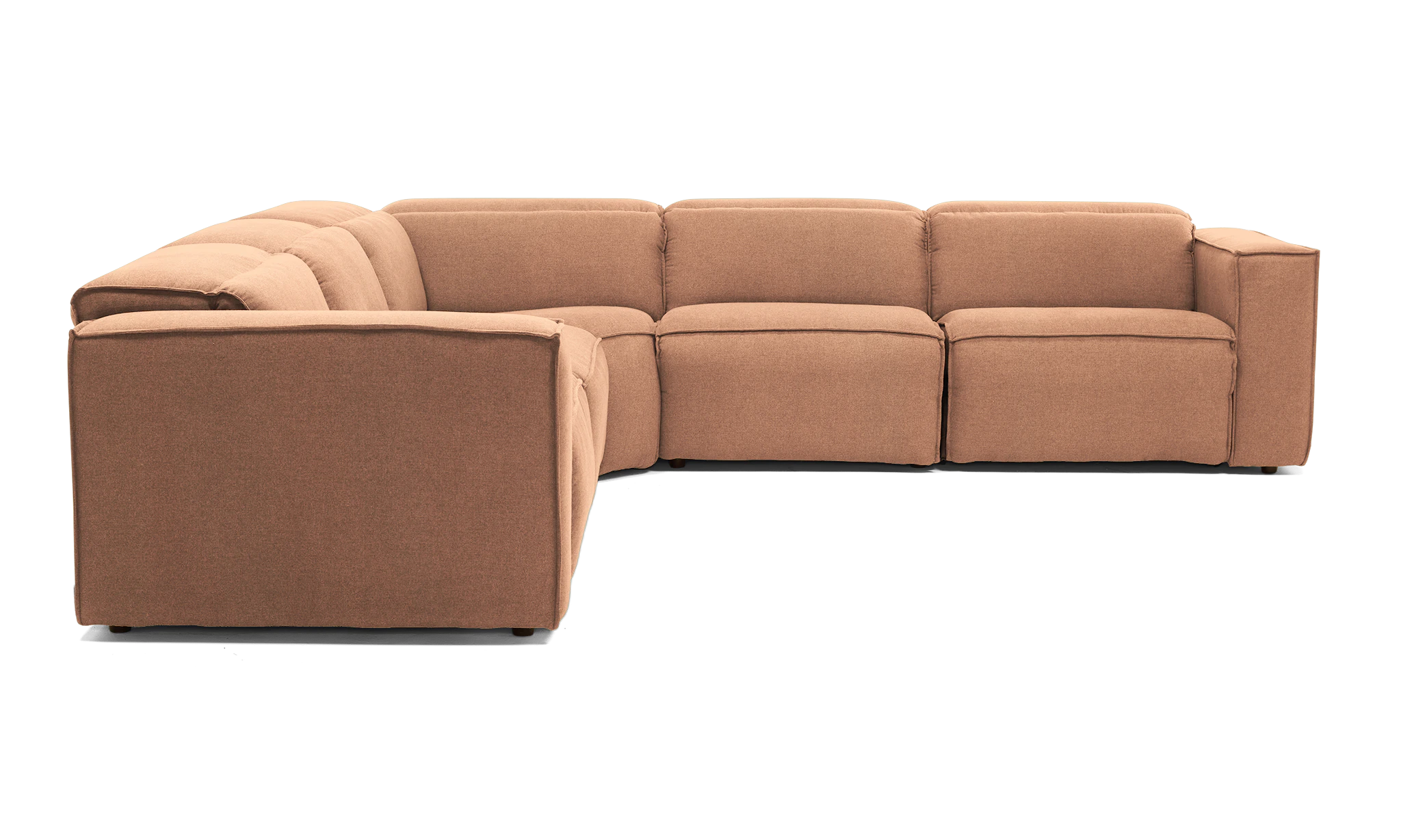 camden modular reclining wedge corner sectional caspiar chiffon