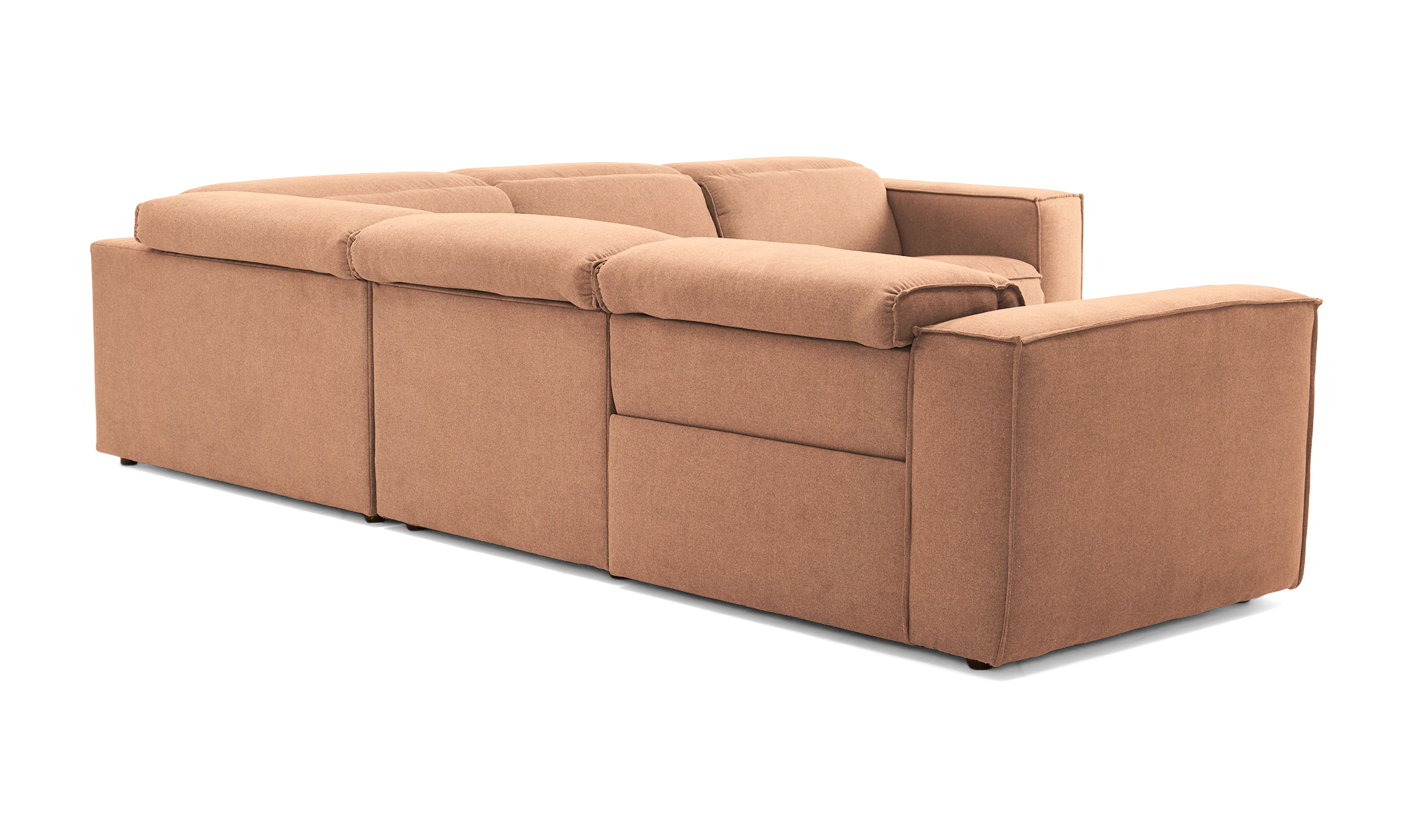 camden modular reclining wedge corner sectional caspiar chiffon