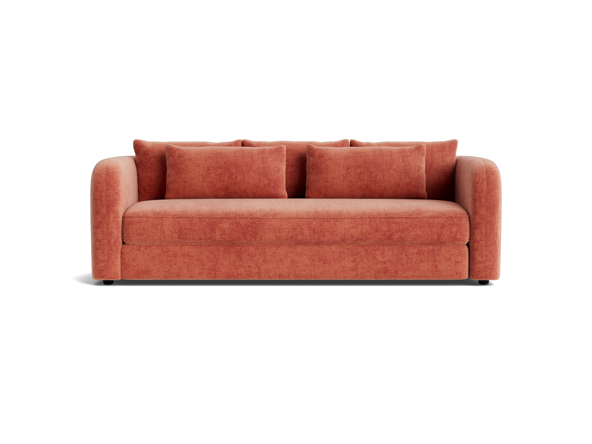 sebastian sofa bed plush terra rose