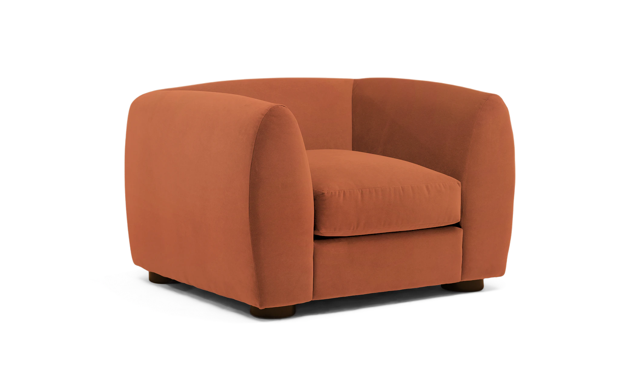 gwen chair plush terra rose