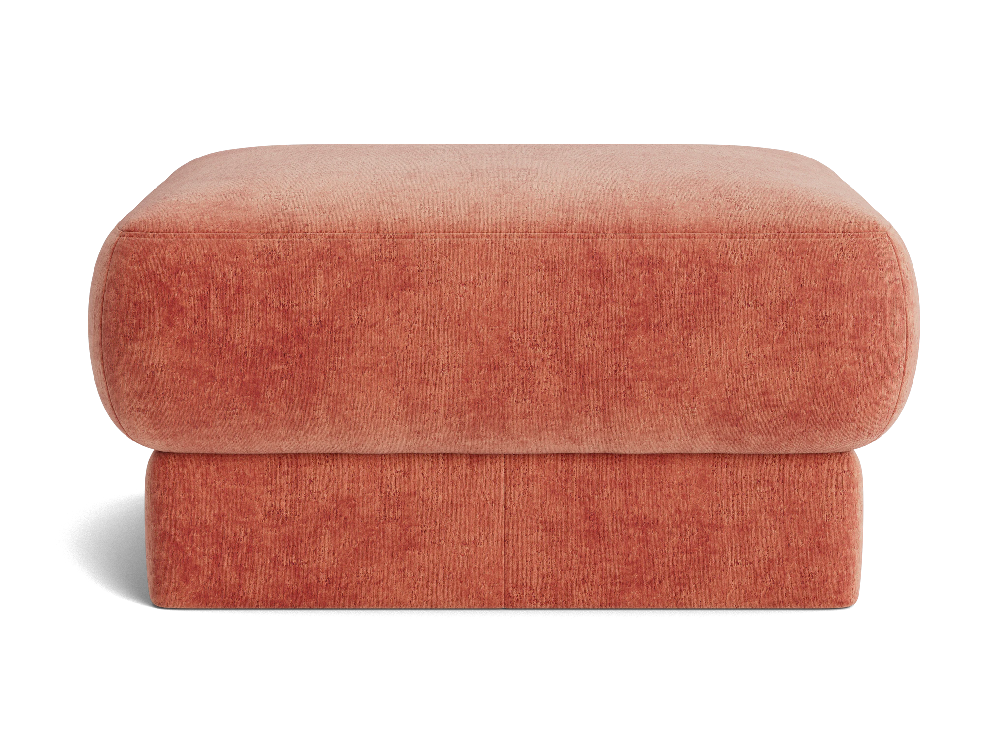 dyer ottoman plush terra rose