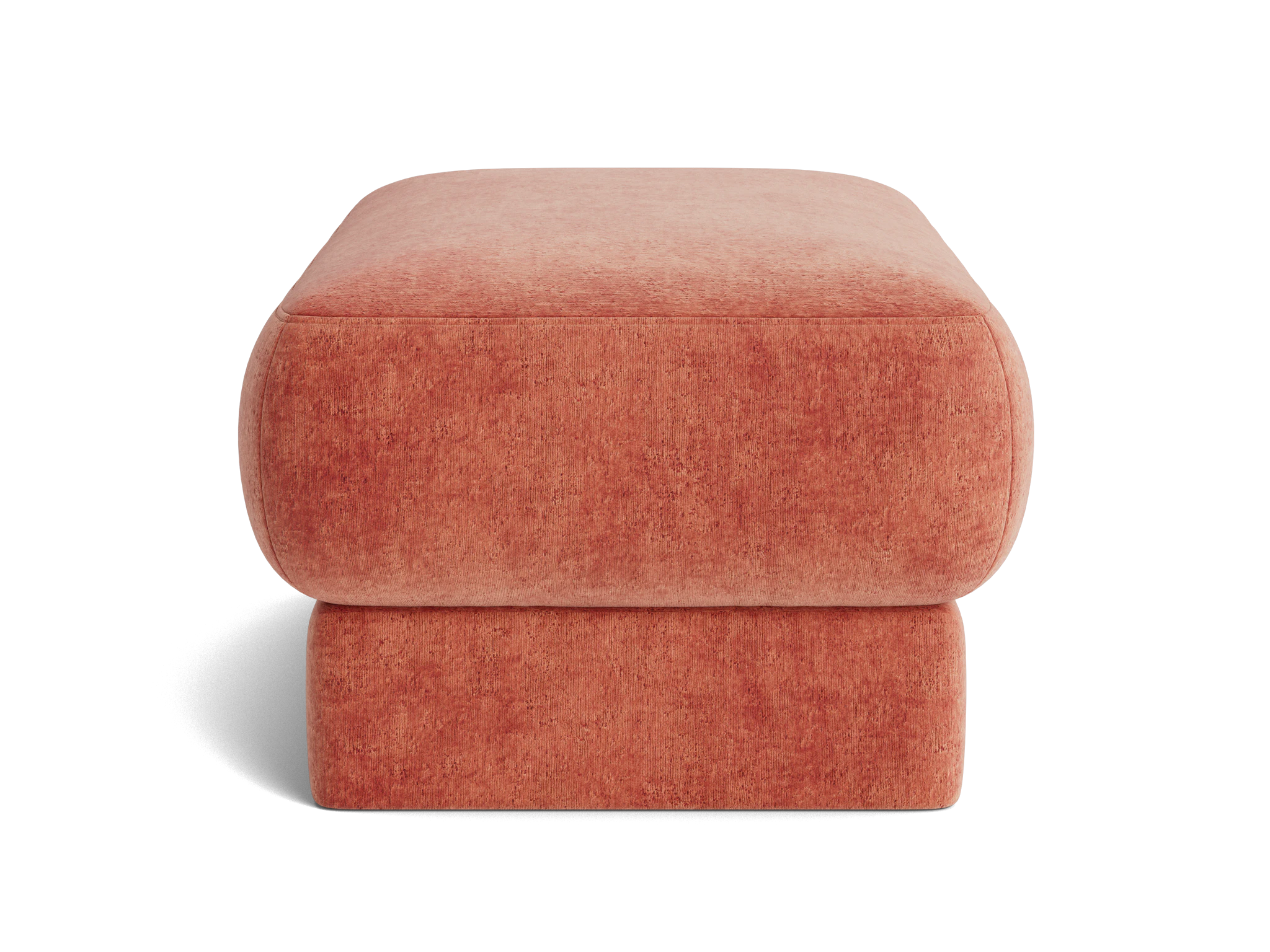 dyer ottoman plush terra rose