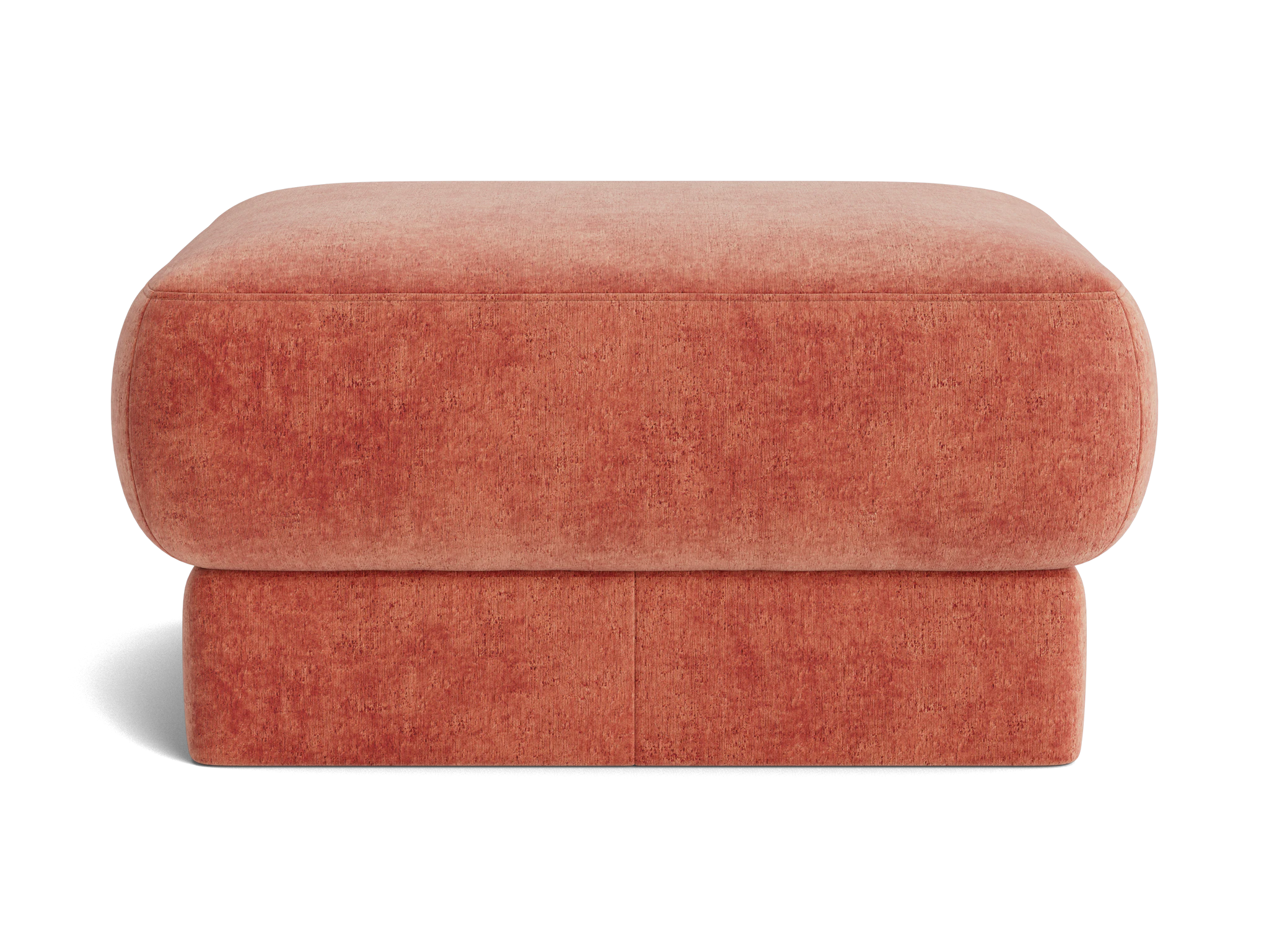 dyer ottoman plush terra rose
