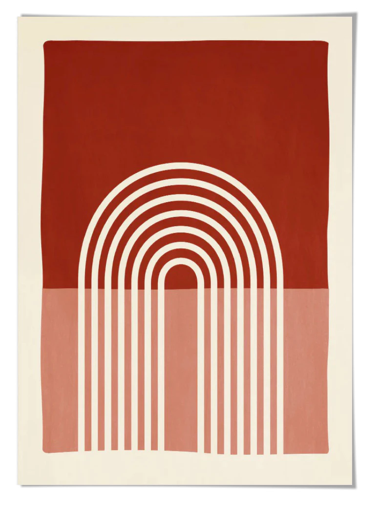 abstract modern arc art print