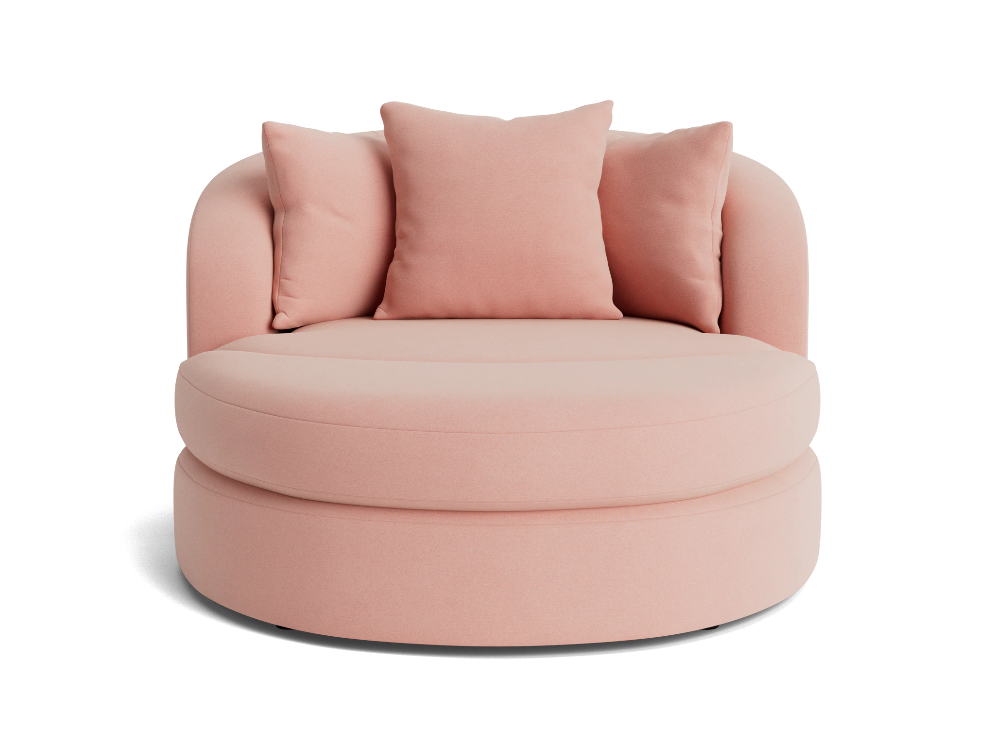 amelia grand chair ottoman royale blush