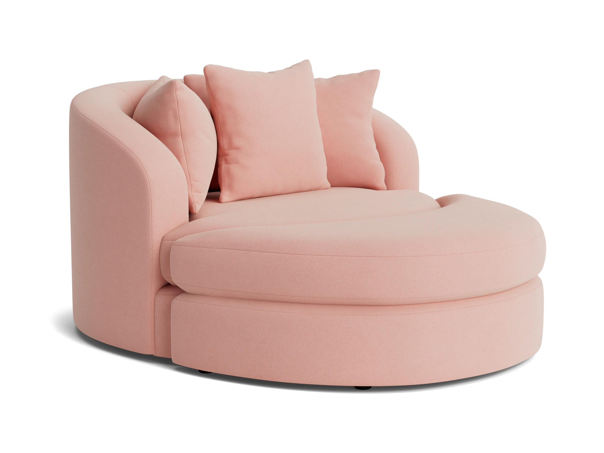 amelia grand chair ottoman royale blush
