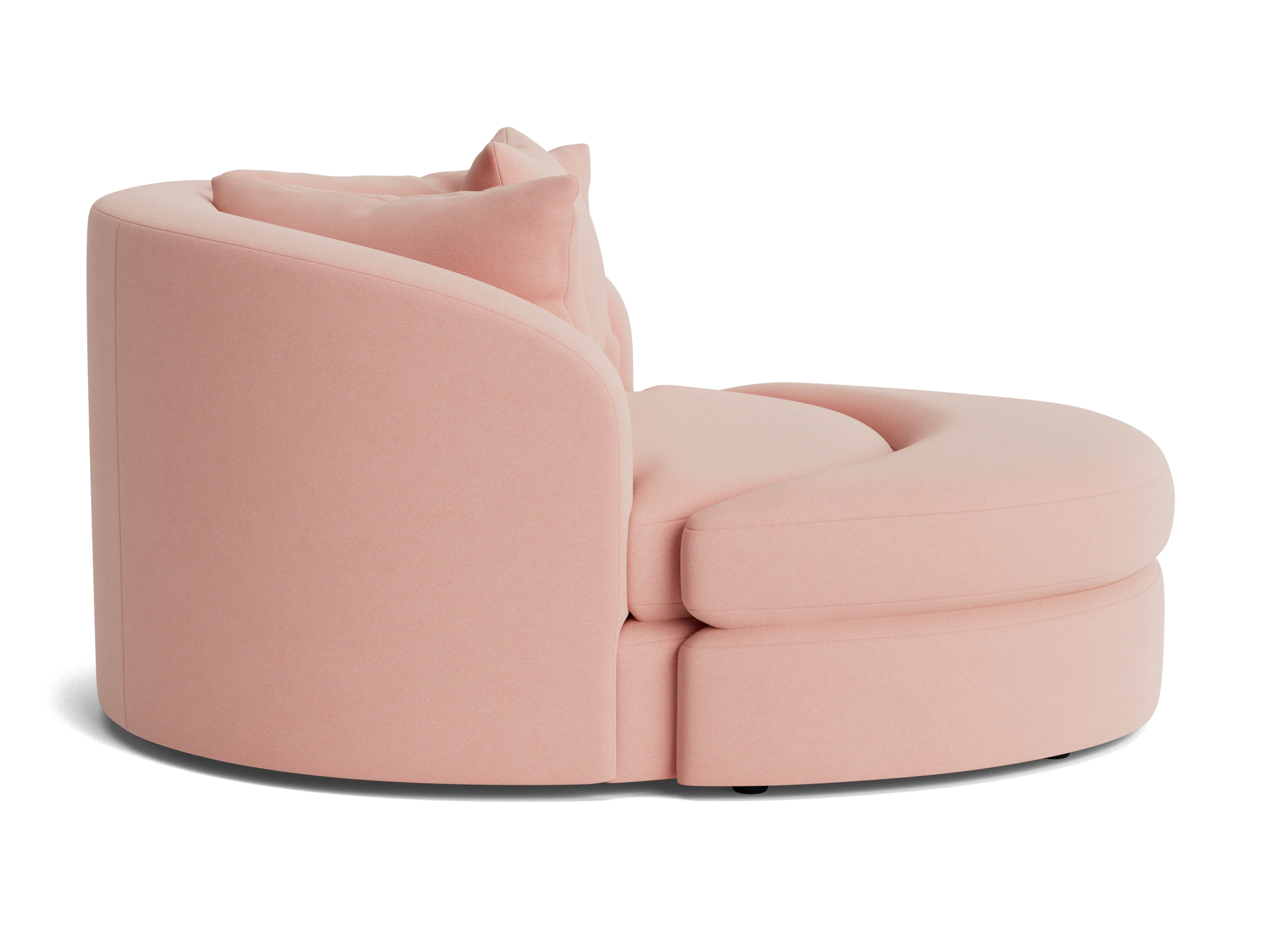 amelia grand chair ottoman royale blush