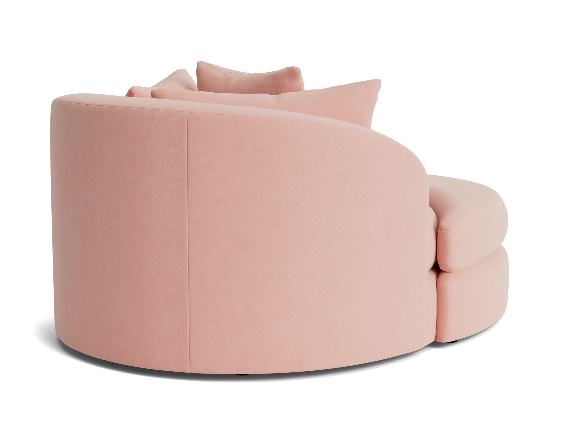 amelia grand chair ottoman royale blush