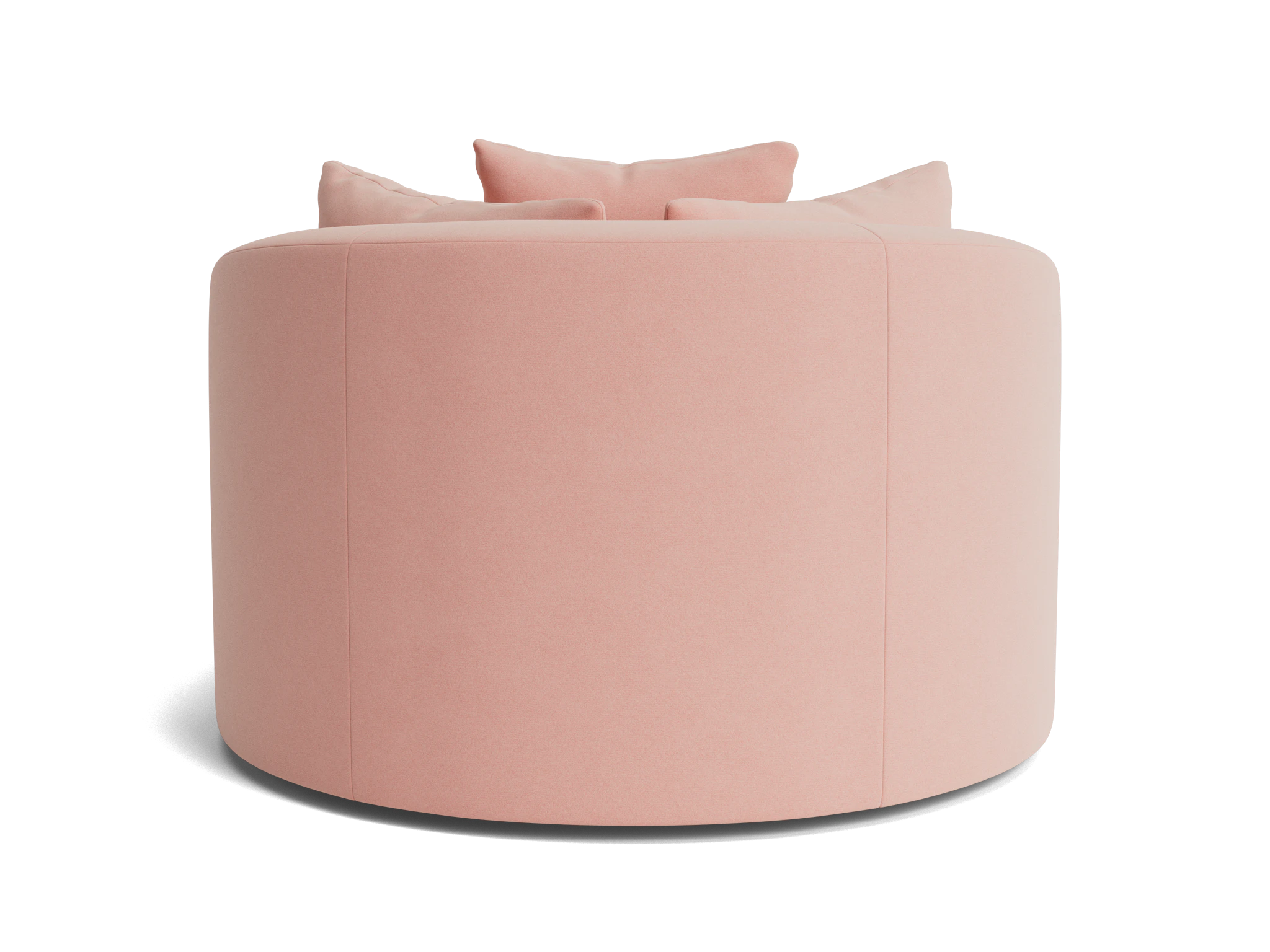 amelia grand chair ottoman royale blush