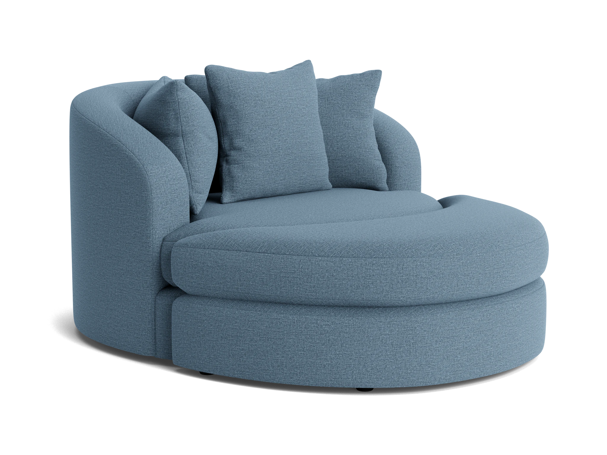 amelia grand chair ottoman milo french blue