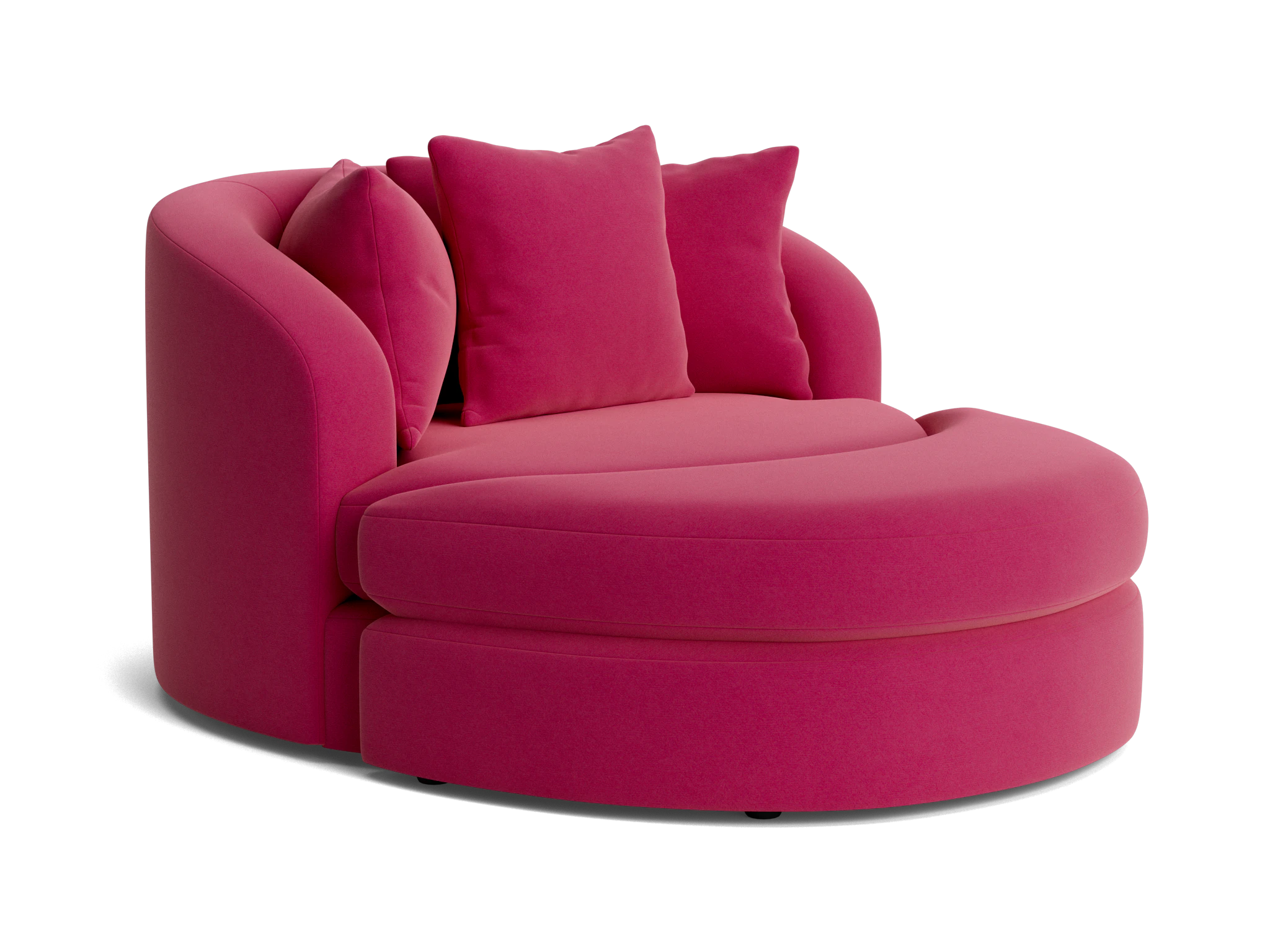 amelia grand chair ottoman royale berry