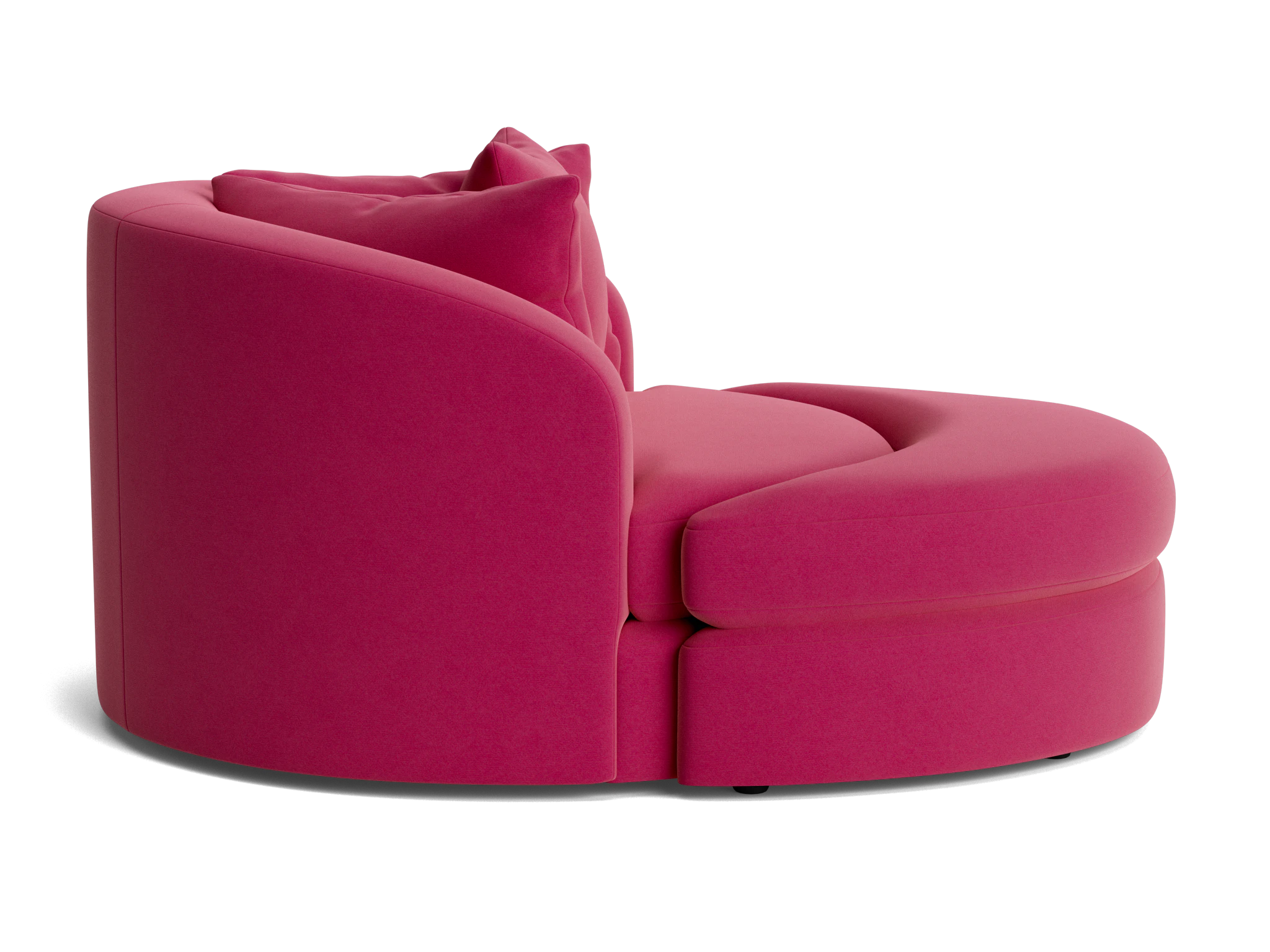 amelia grand chair ottoman royale berry