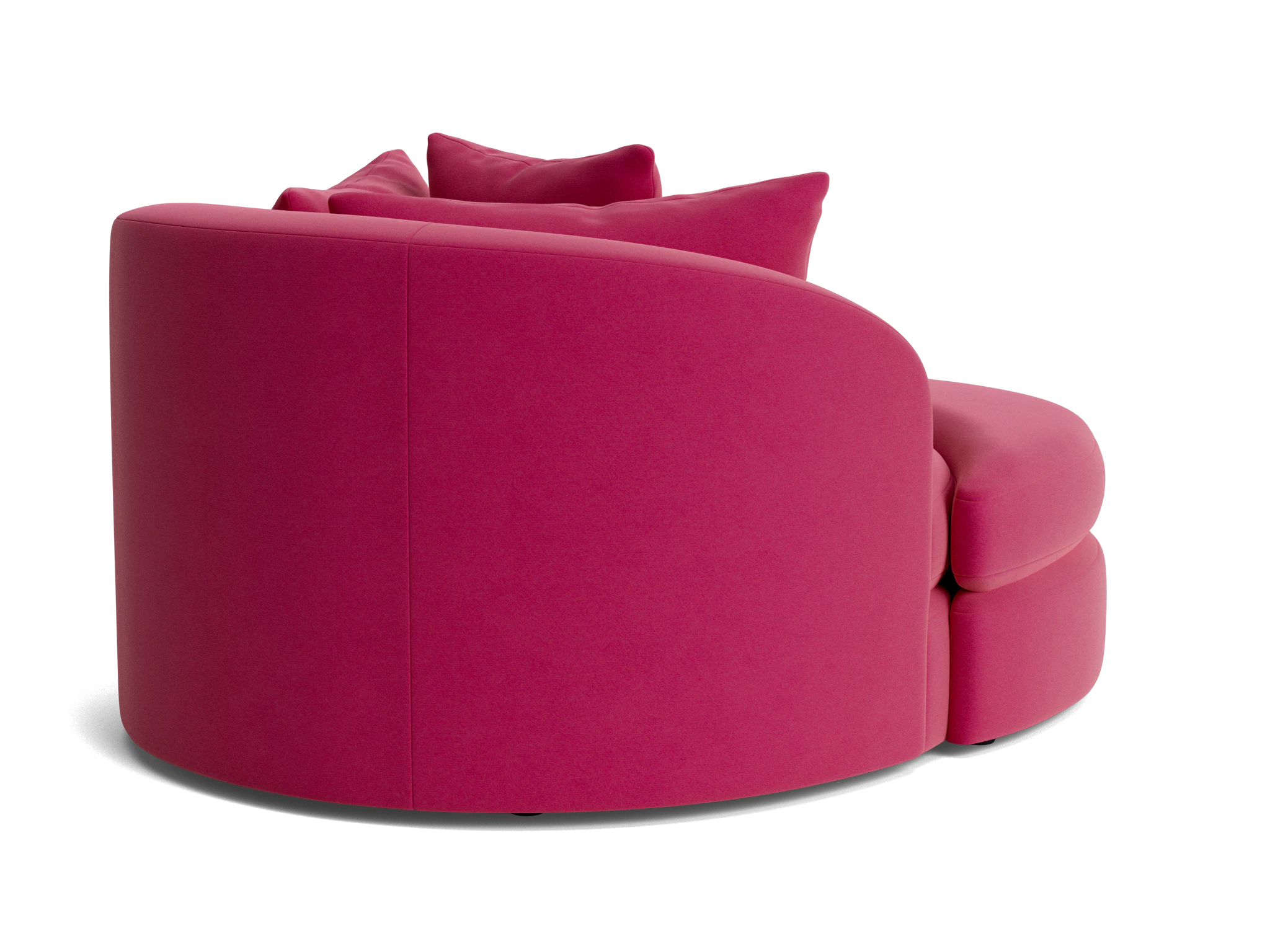 amelia grand chair ottoman royale berry