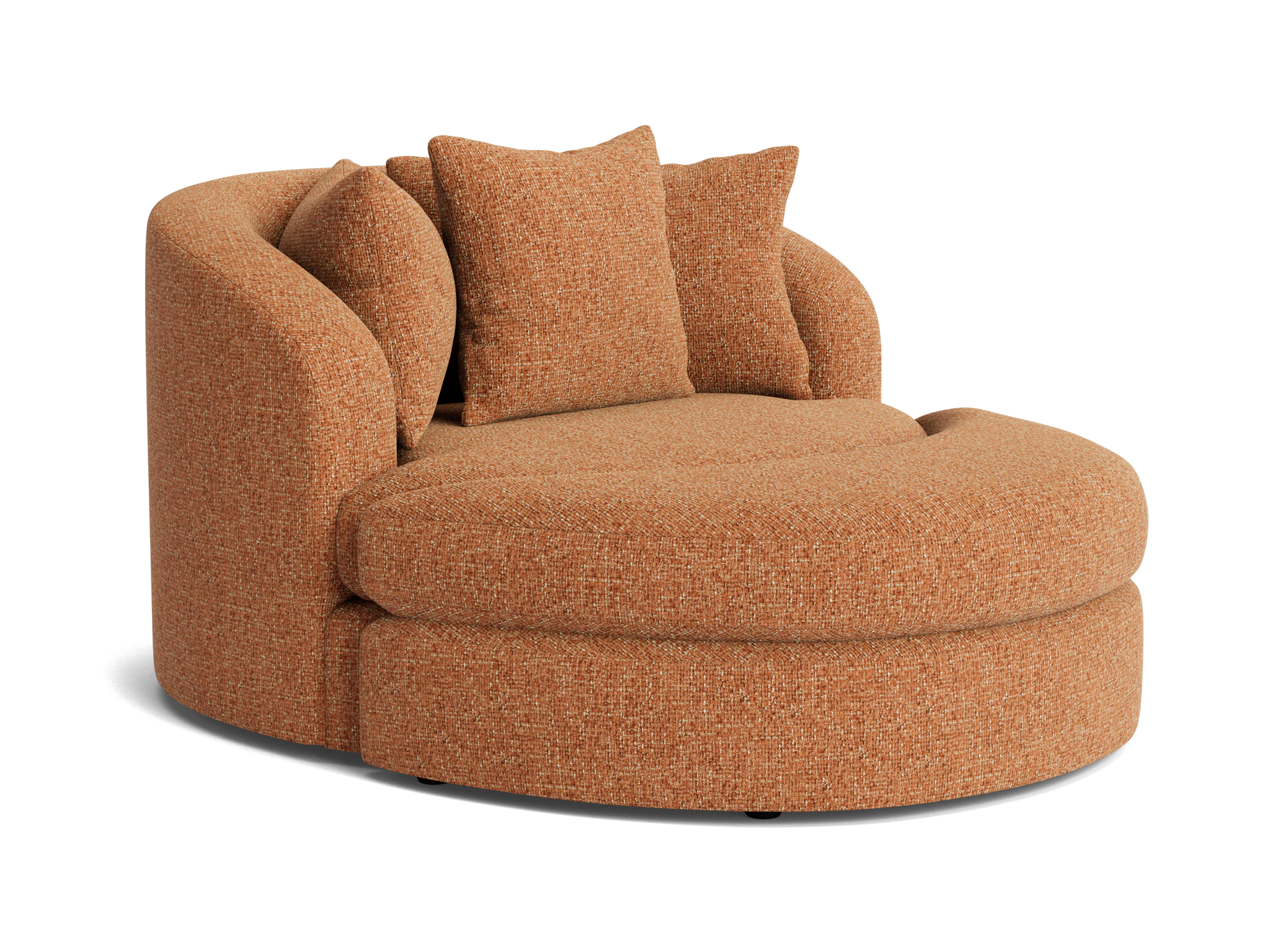 amelia grand chair ottoman bungalow pantone glazed ginger