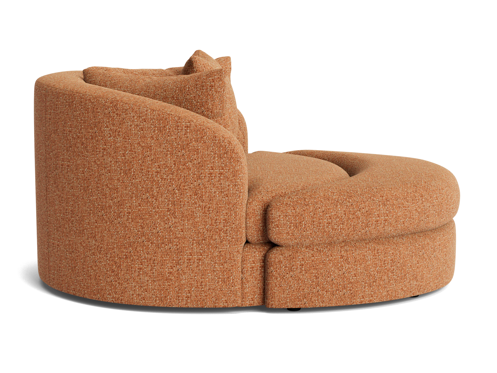 amelia grand chair ottoman bungalow pantone glazed ginger