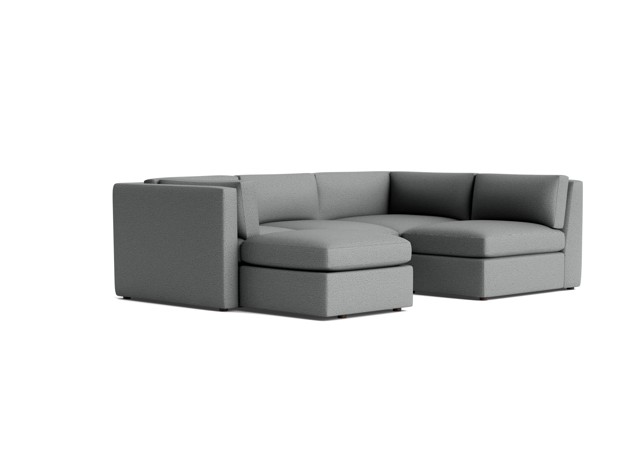 daya modular sofa bumper sectional essence ash