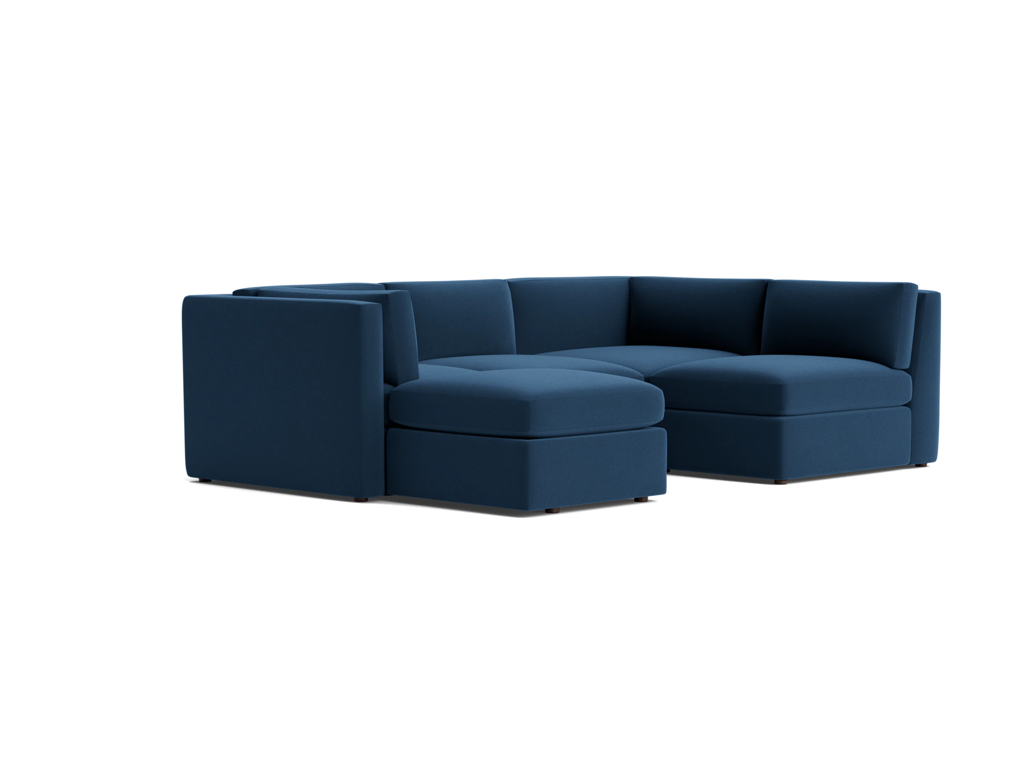 daya modular sofa bumper sectional royale cobalt