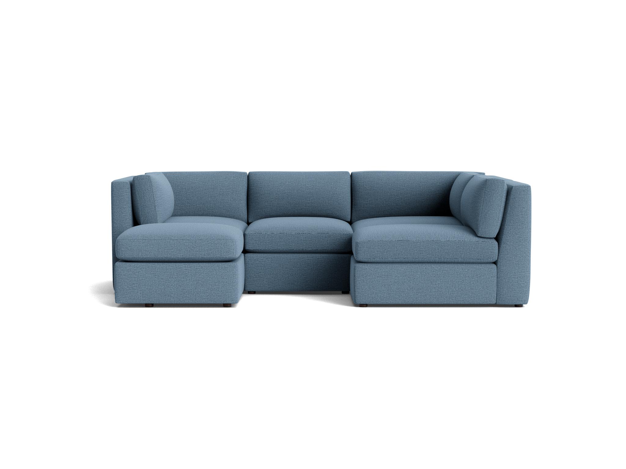 daya modular sofa bumper sectional milo french blue