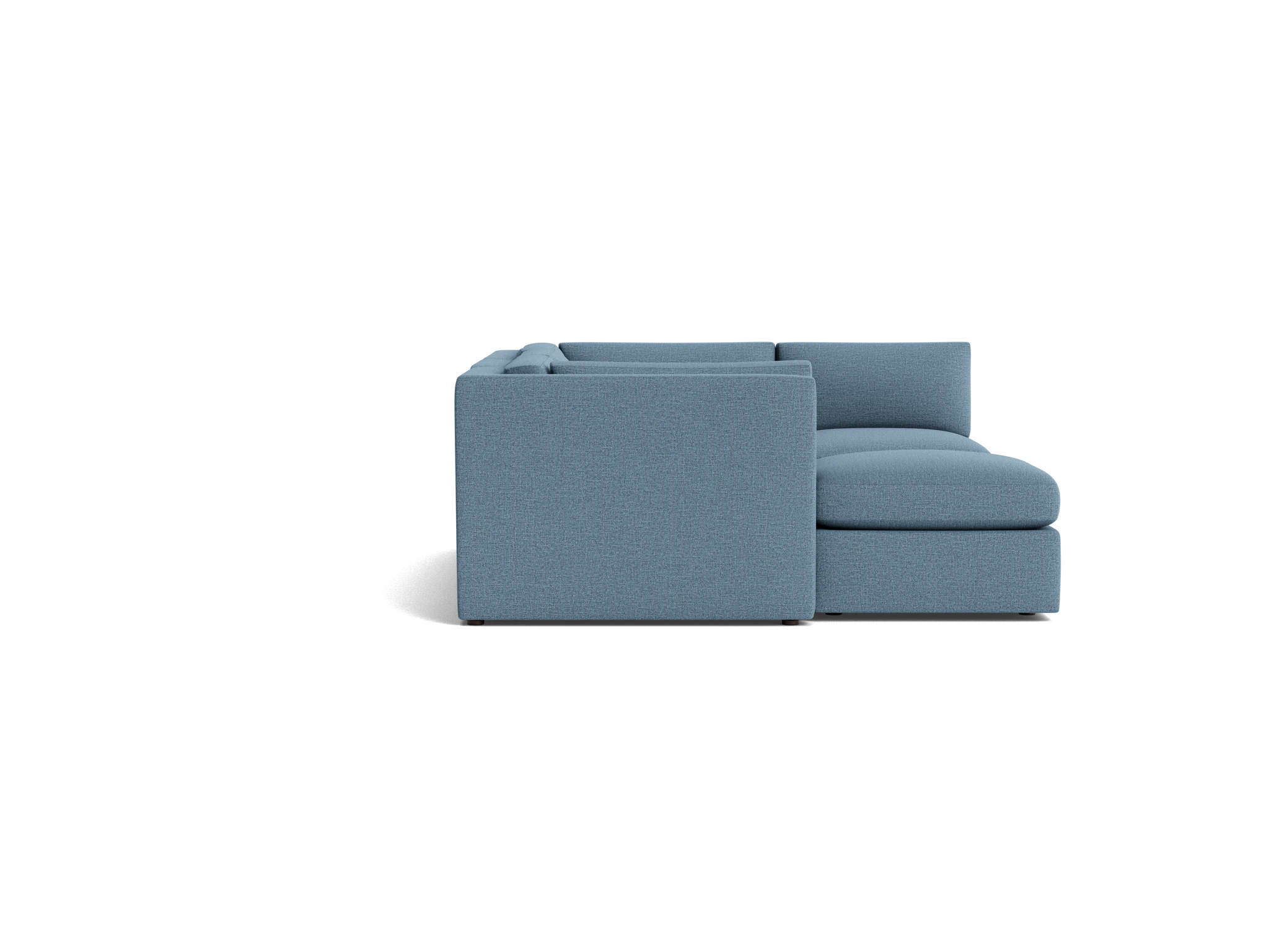 daya modular sofa bumper sectional milo french blue