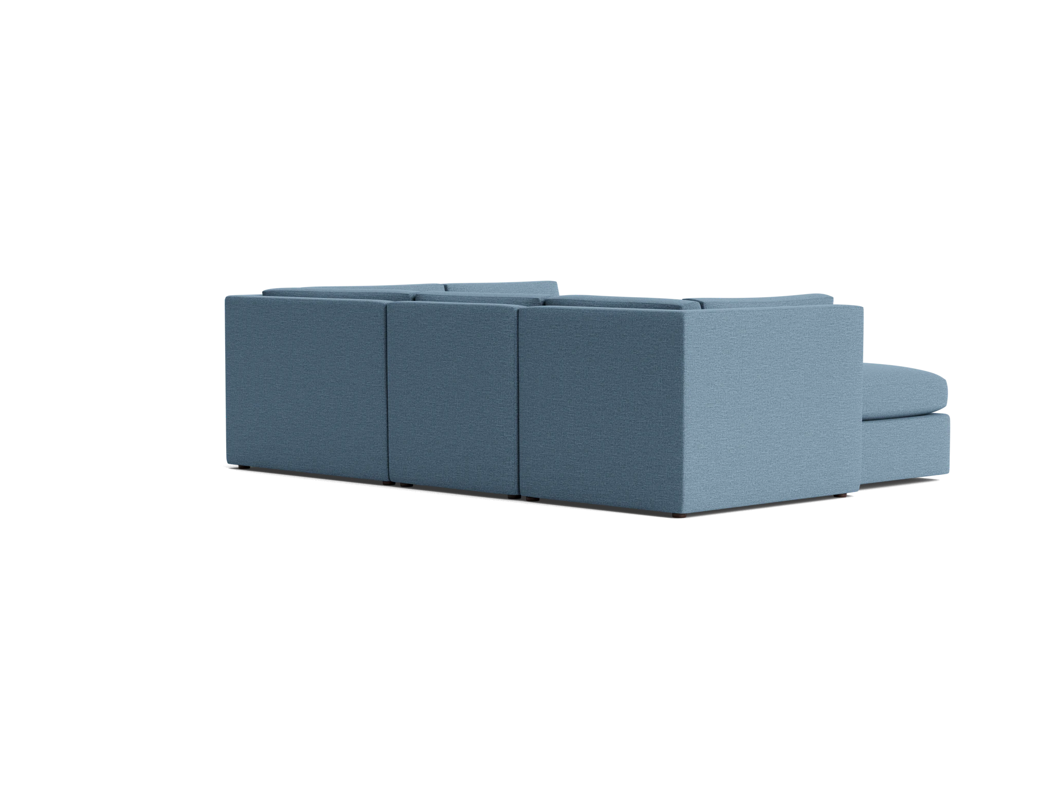 daya modular sofa bumper sectional milo french blue