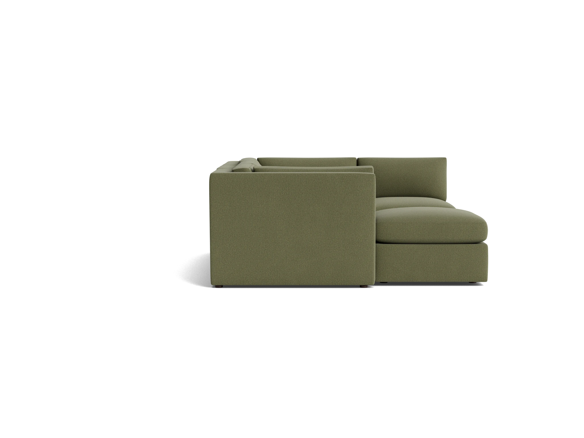 daya modular sofa bumper sectional faithful olive