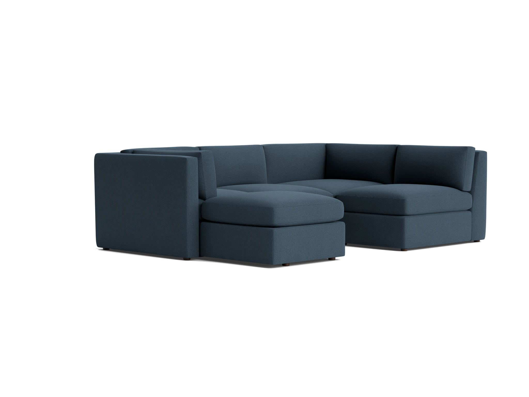 daya modular sofa bumper sectional faithful indigo