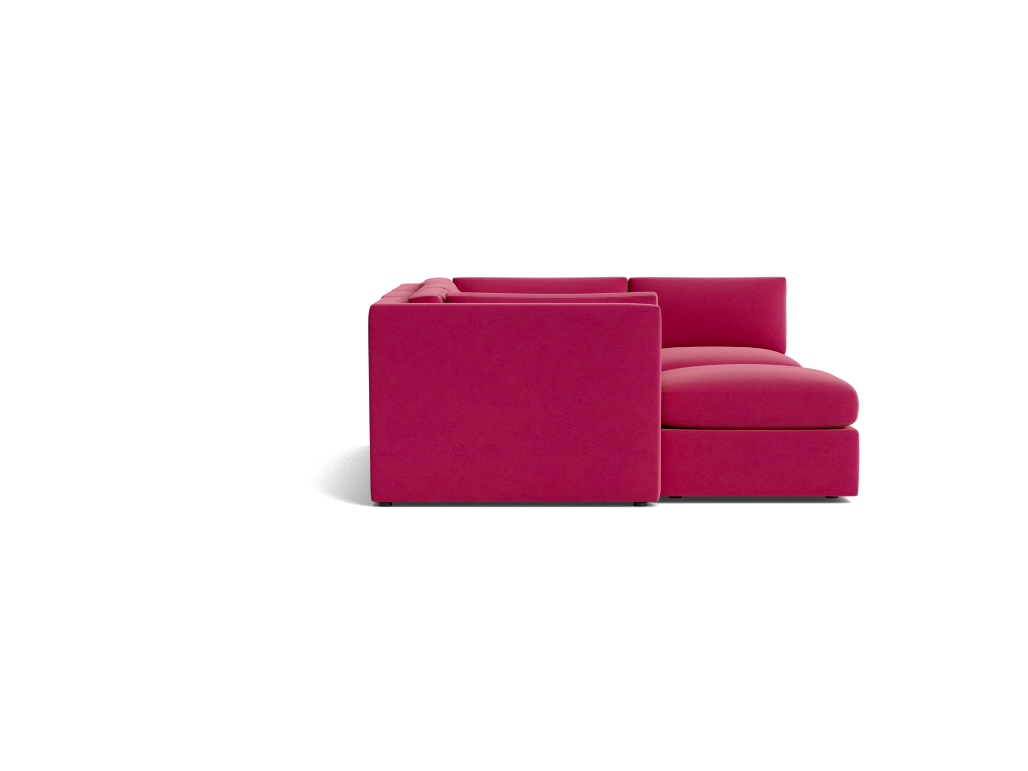 daya modular sofa bumper sectional royale berry