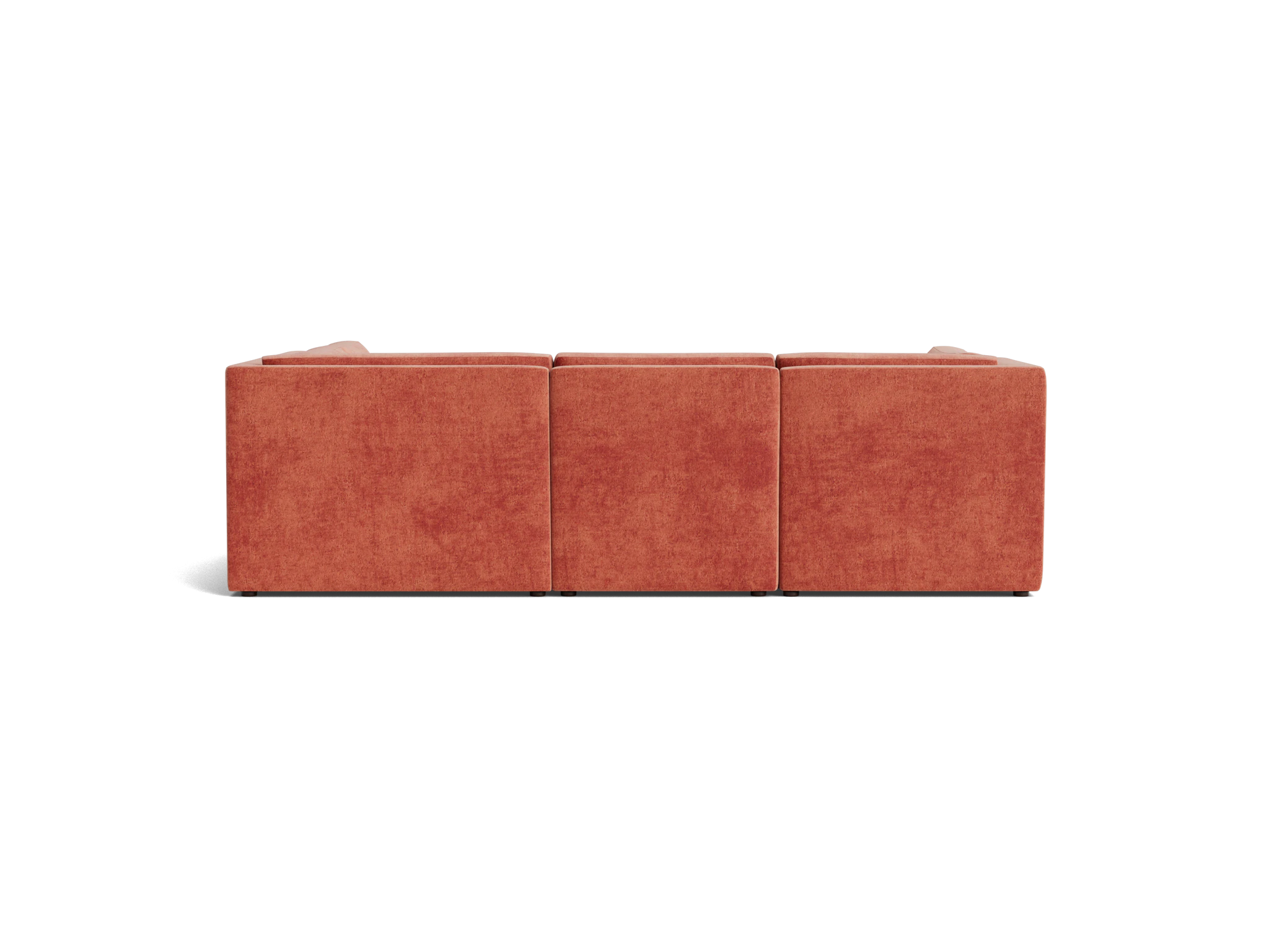 daya modular sofa bumper sectional plush terra rose