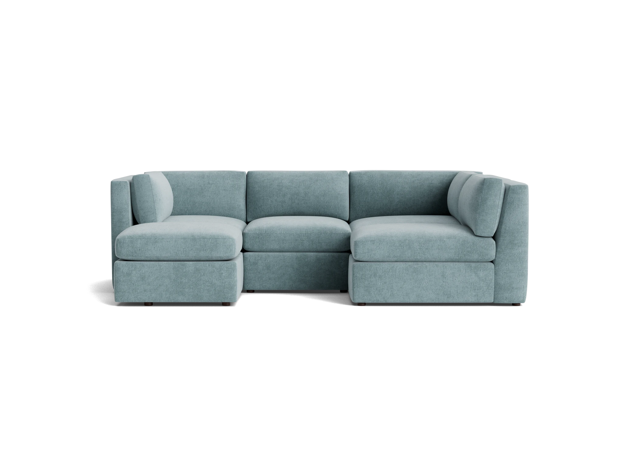daya modular sofa bumper sectional plush mist