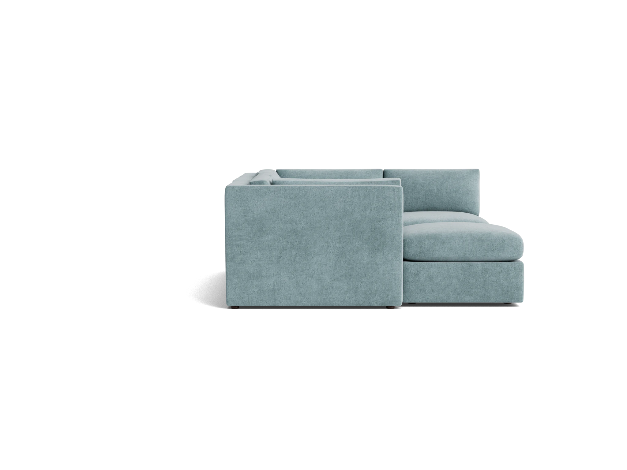 daya modular sofa bumper sectional plush mist