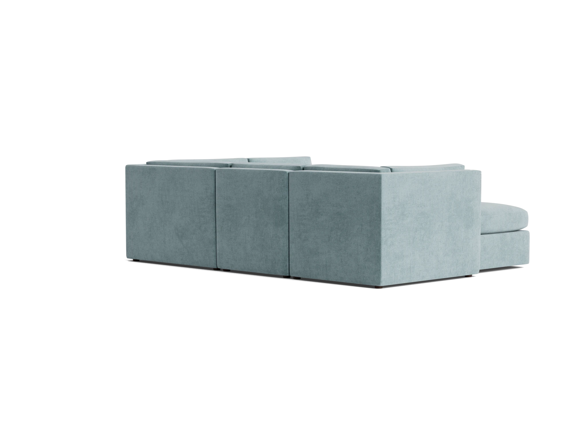 daya modular sofa bumper sectional plush mist