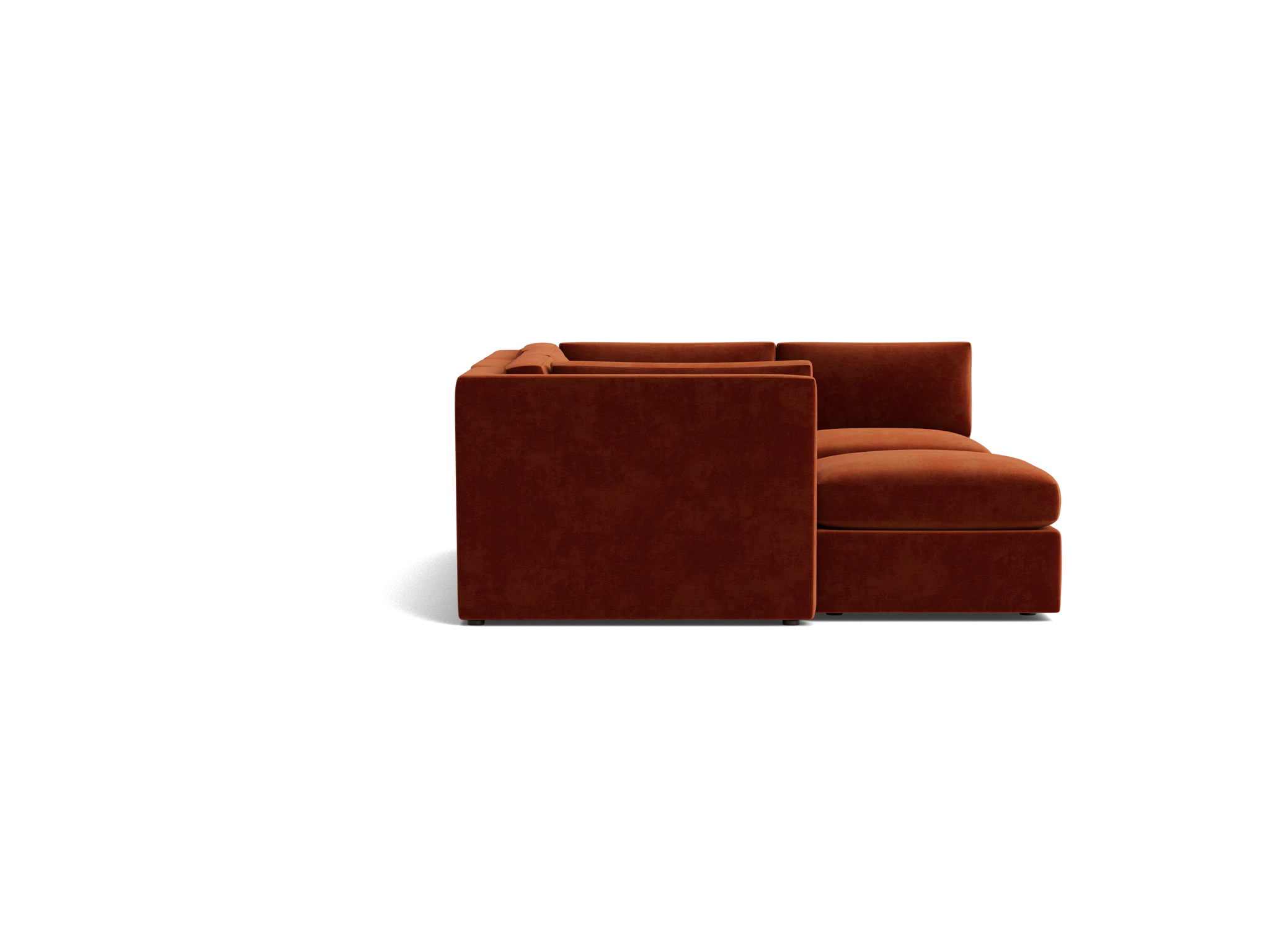 daya modular sofa bumper sectional harper cinnamon