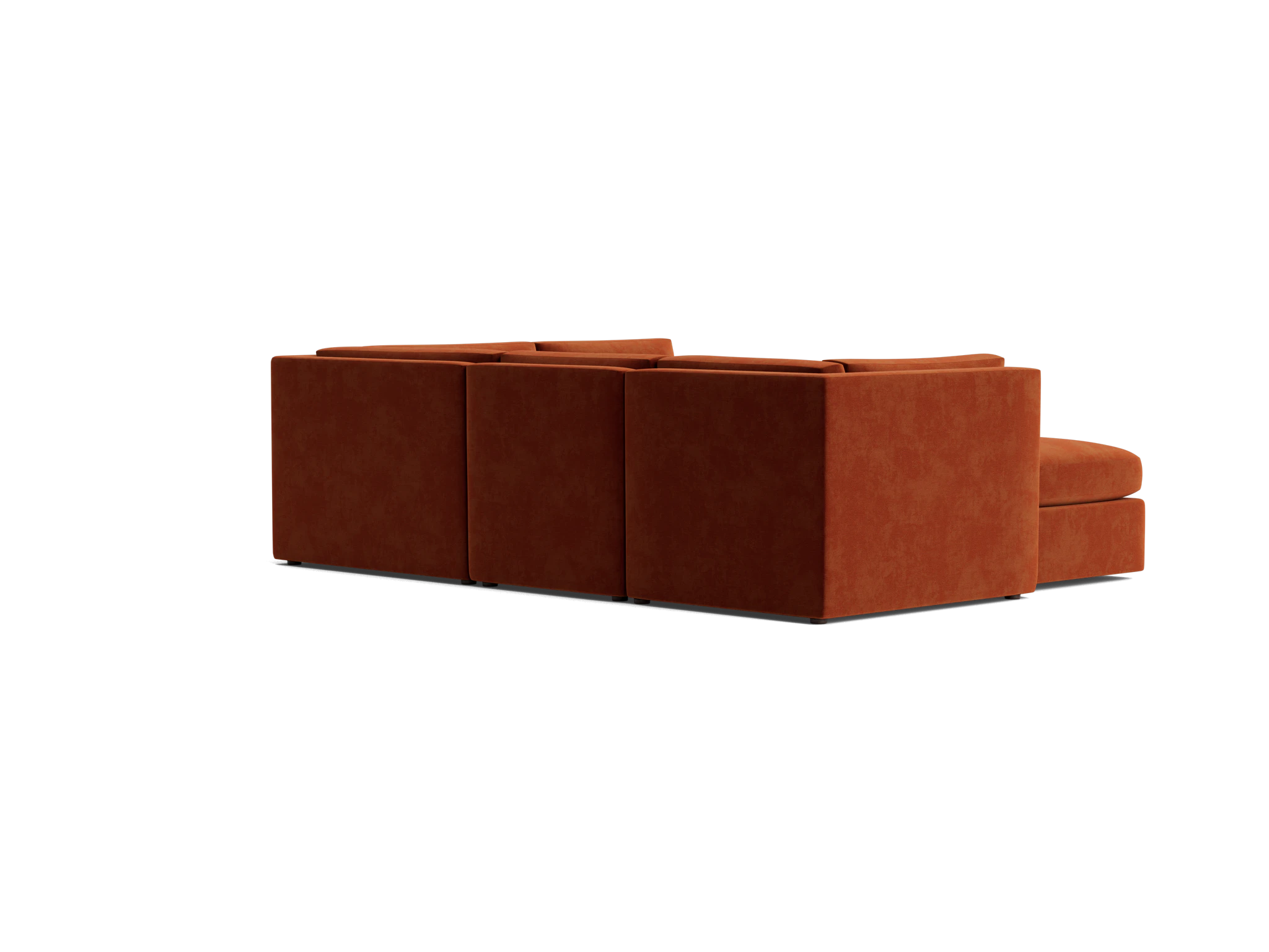daya modular sofa bumper sectional harper cinnamon