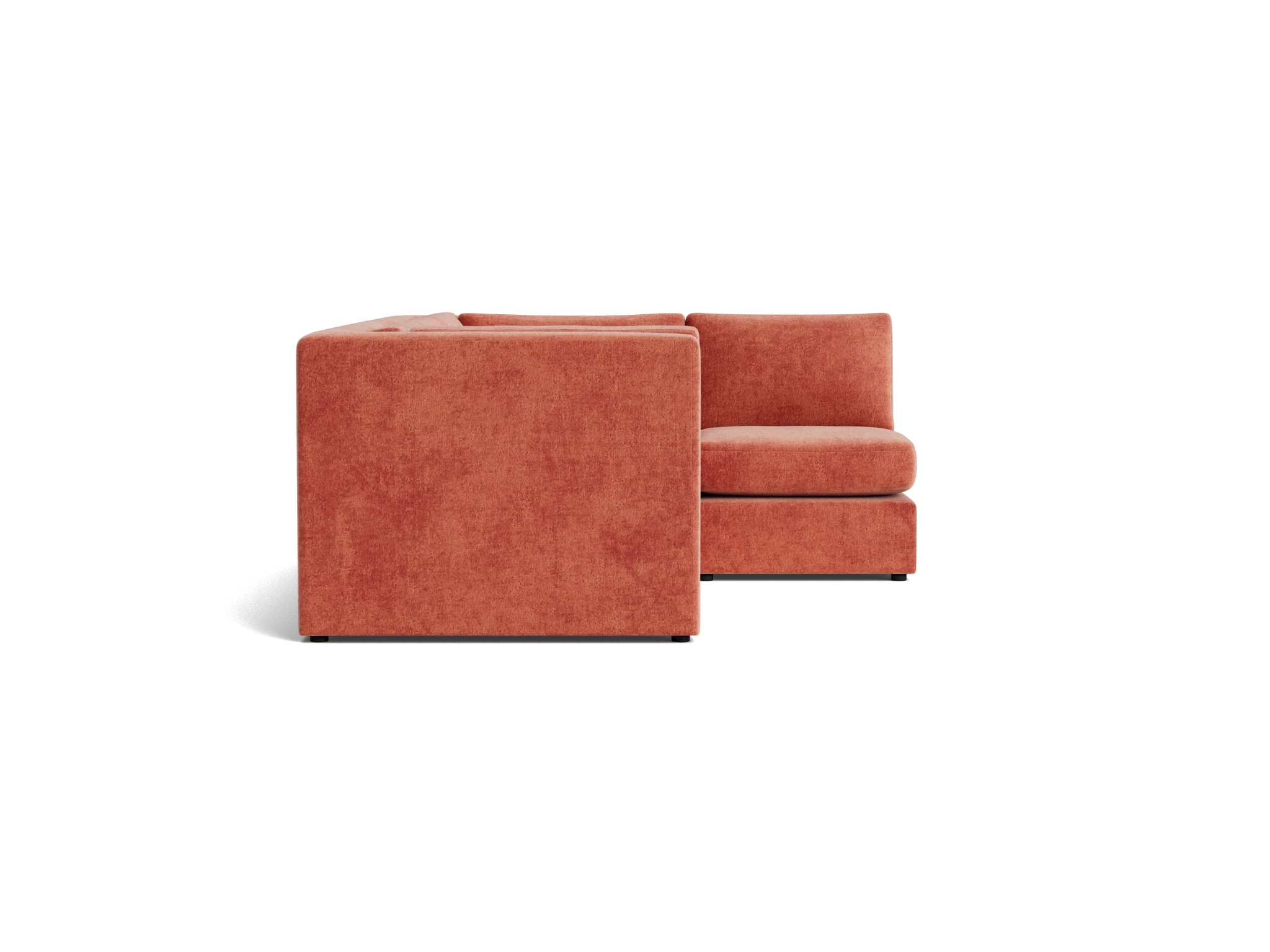 daya modular sectional plush terra rose