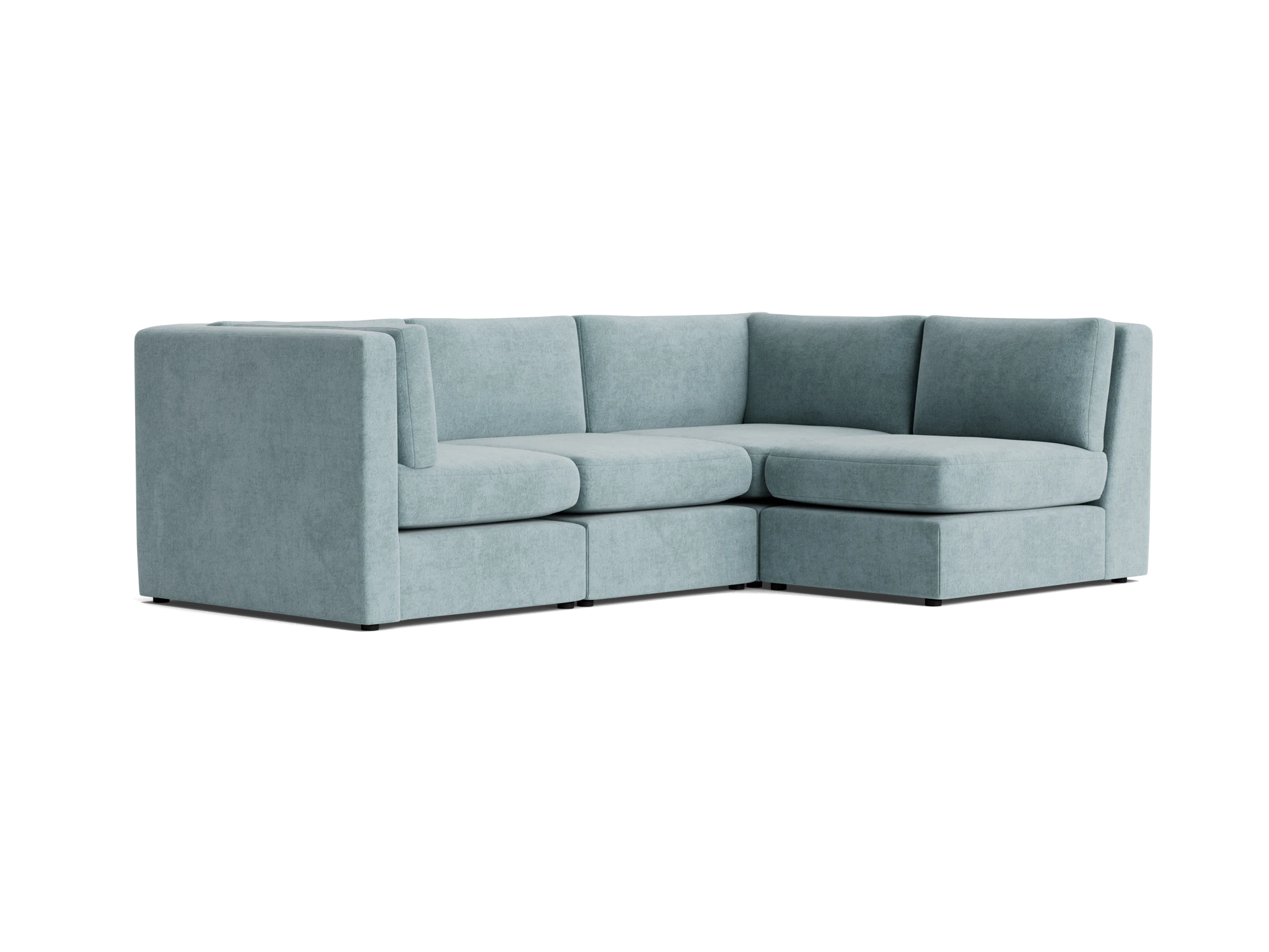 daya modular sectional plush mist