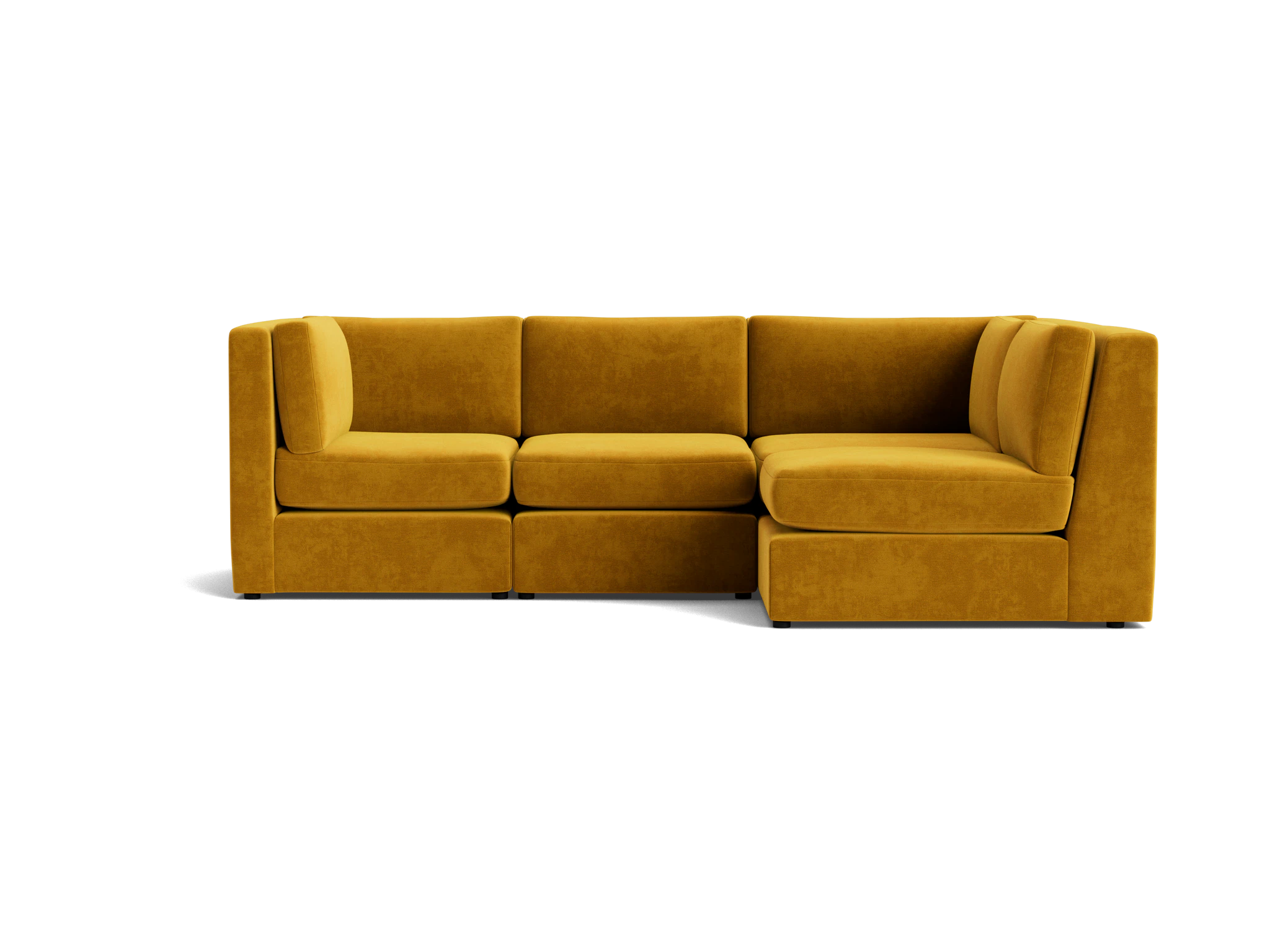 daya modular sectional harper amber gold