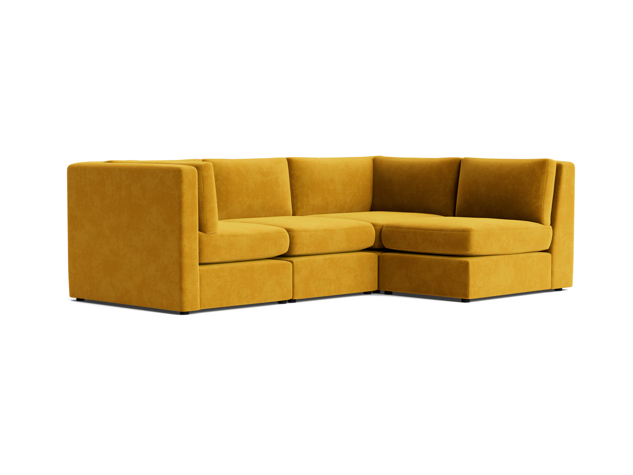 daya modular sectional harper amber gold