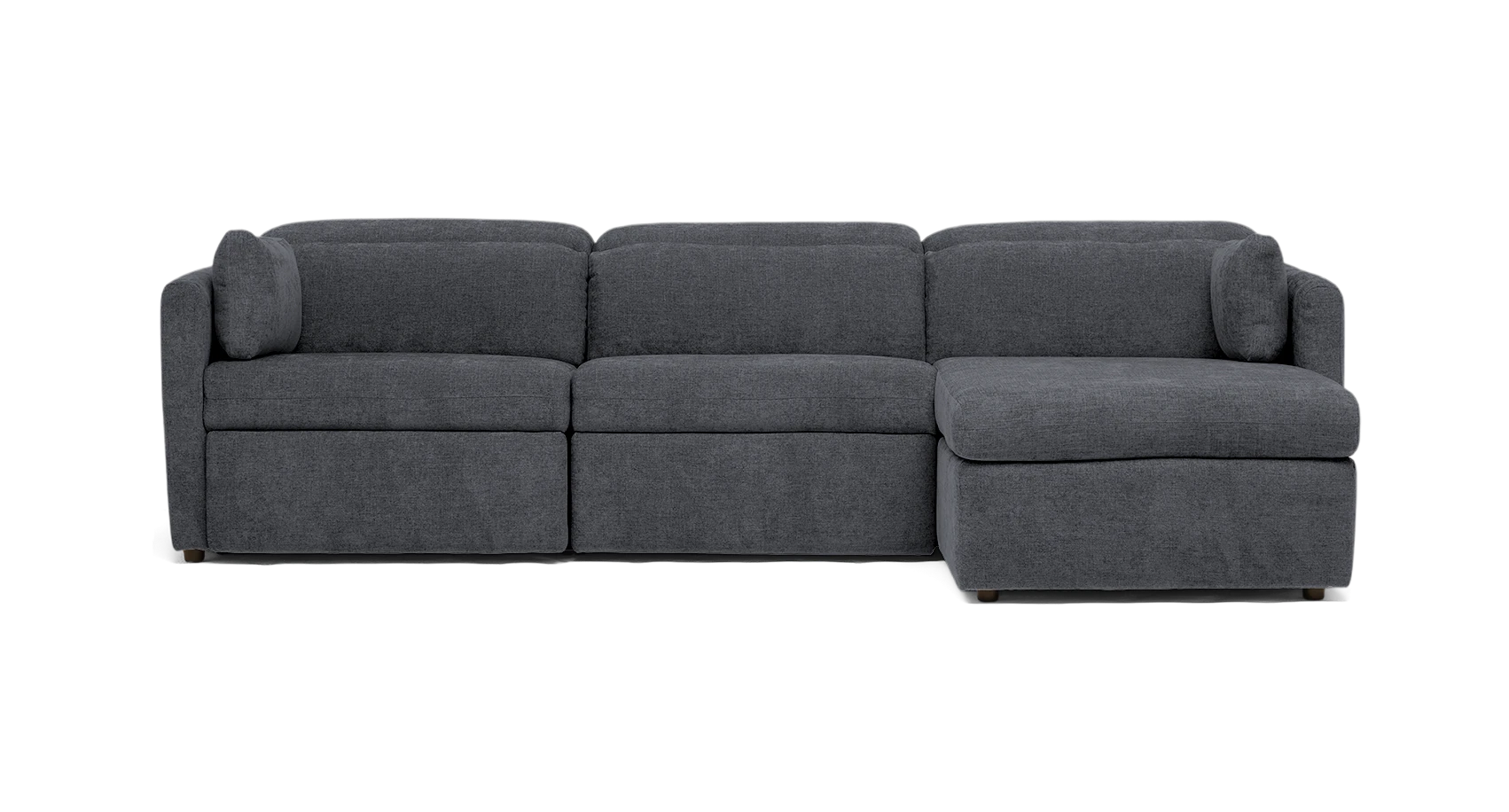 fitz modular reclining sectional essence ash