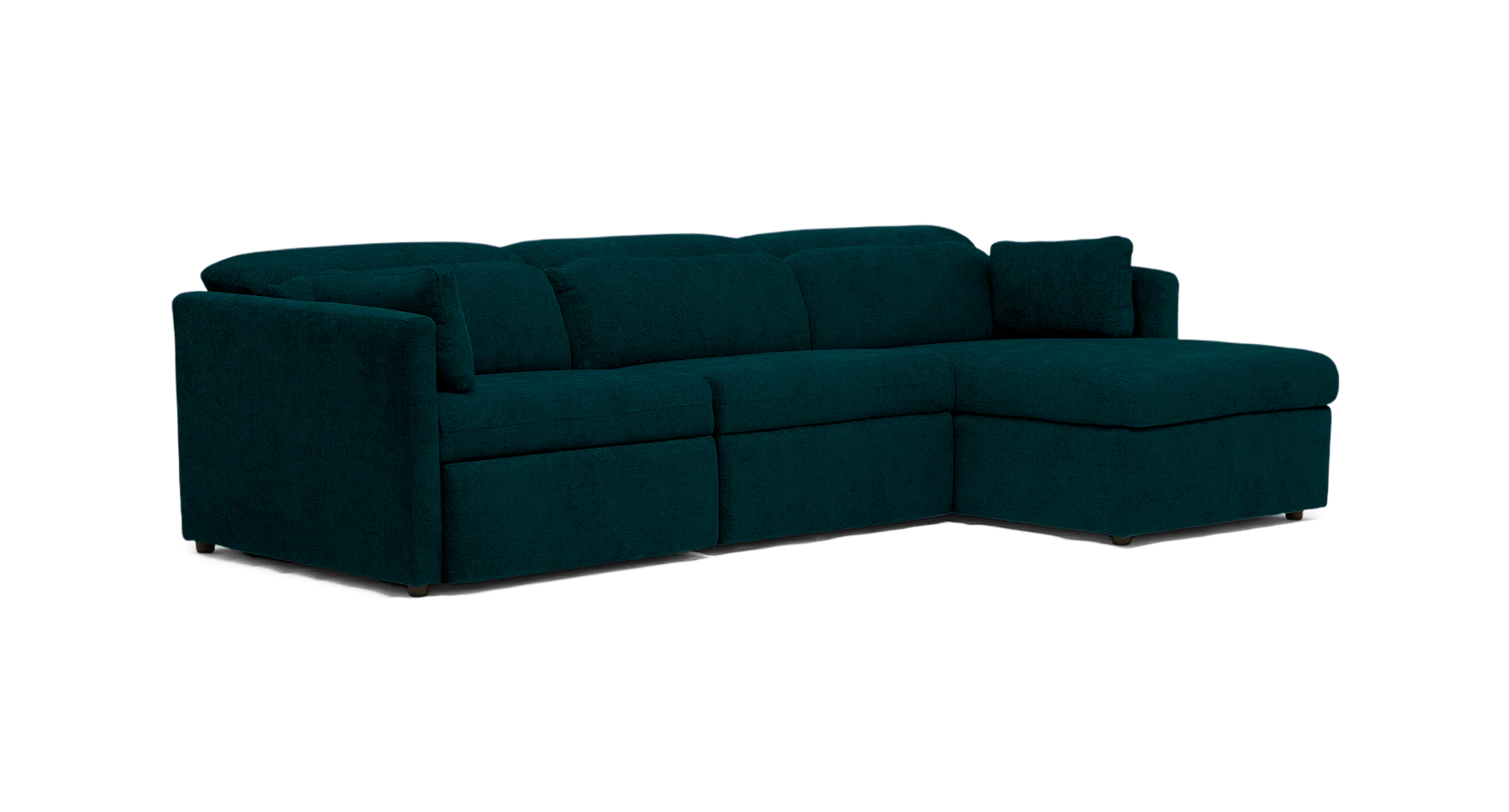 fitz modular reclining sectional royale peacock