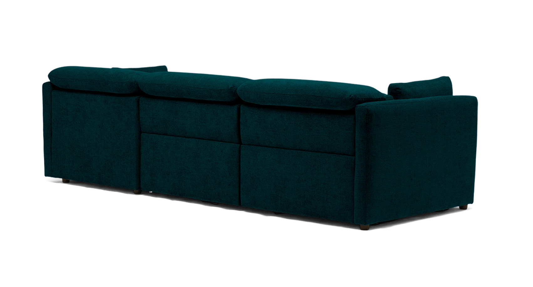 fitz modular reclining sectional royale peacock