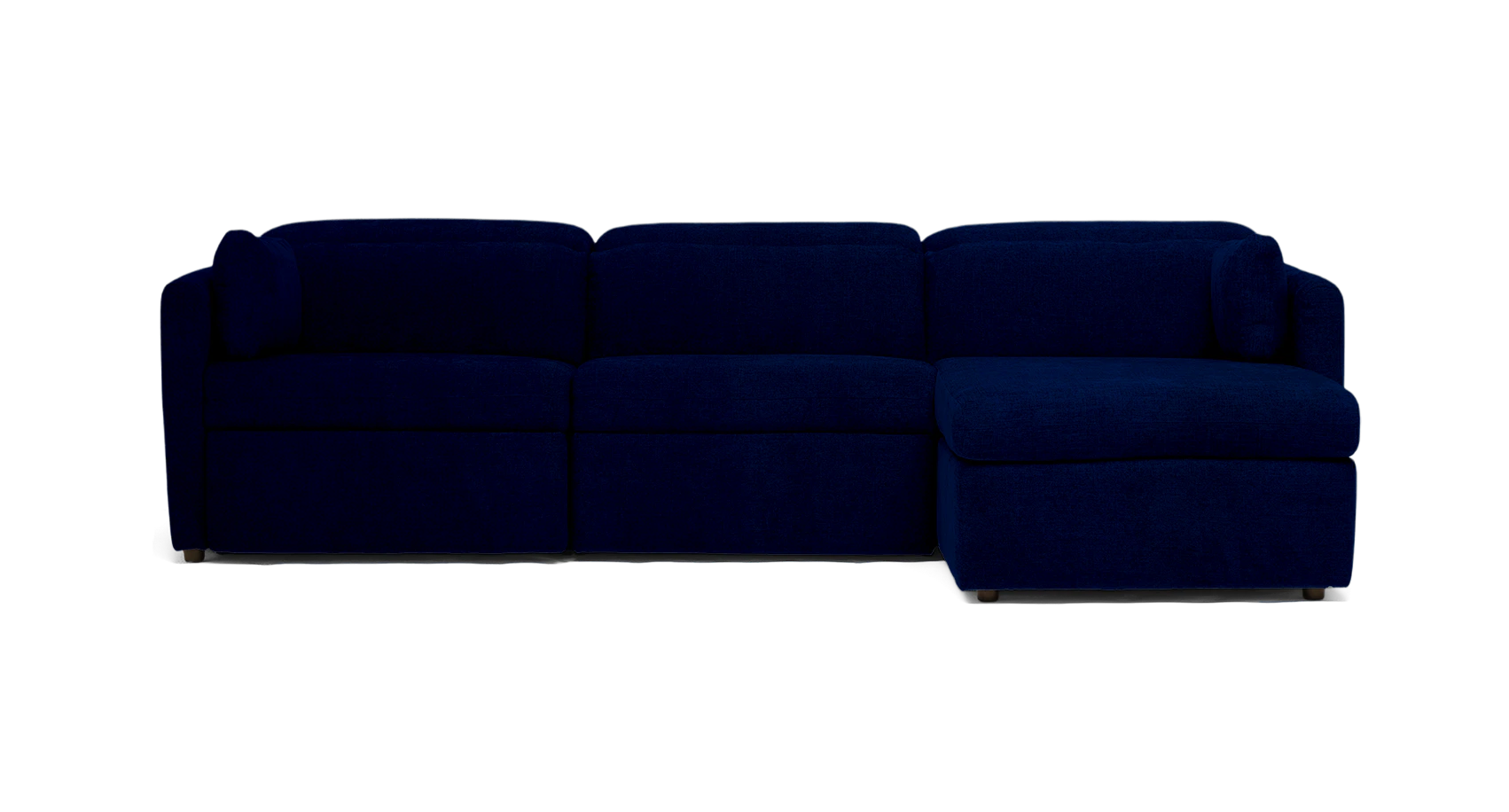 fitz modular reclining sectional royale cobalt