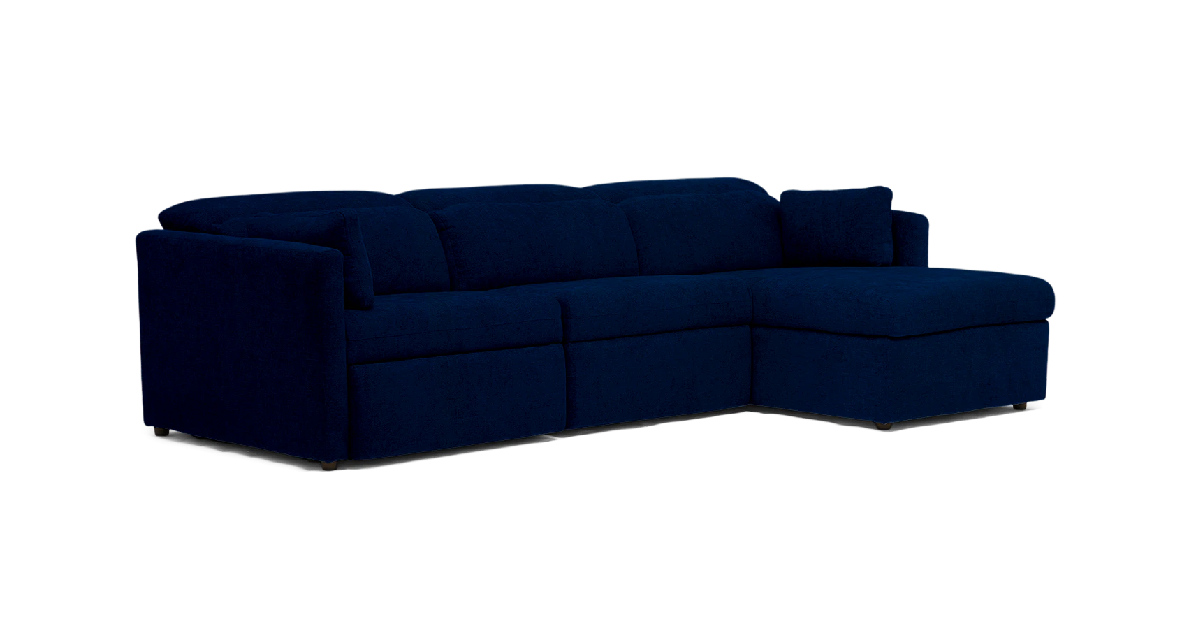 fitz modular reclining sectional royale cobalt