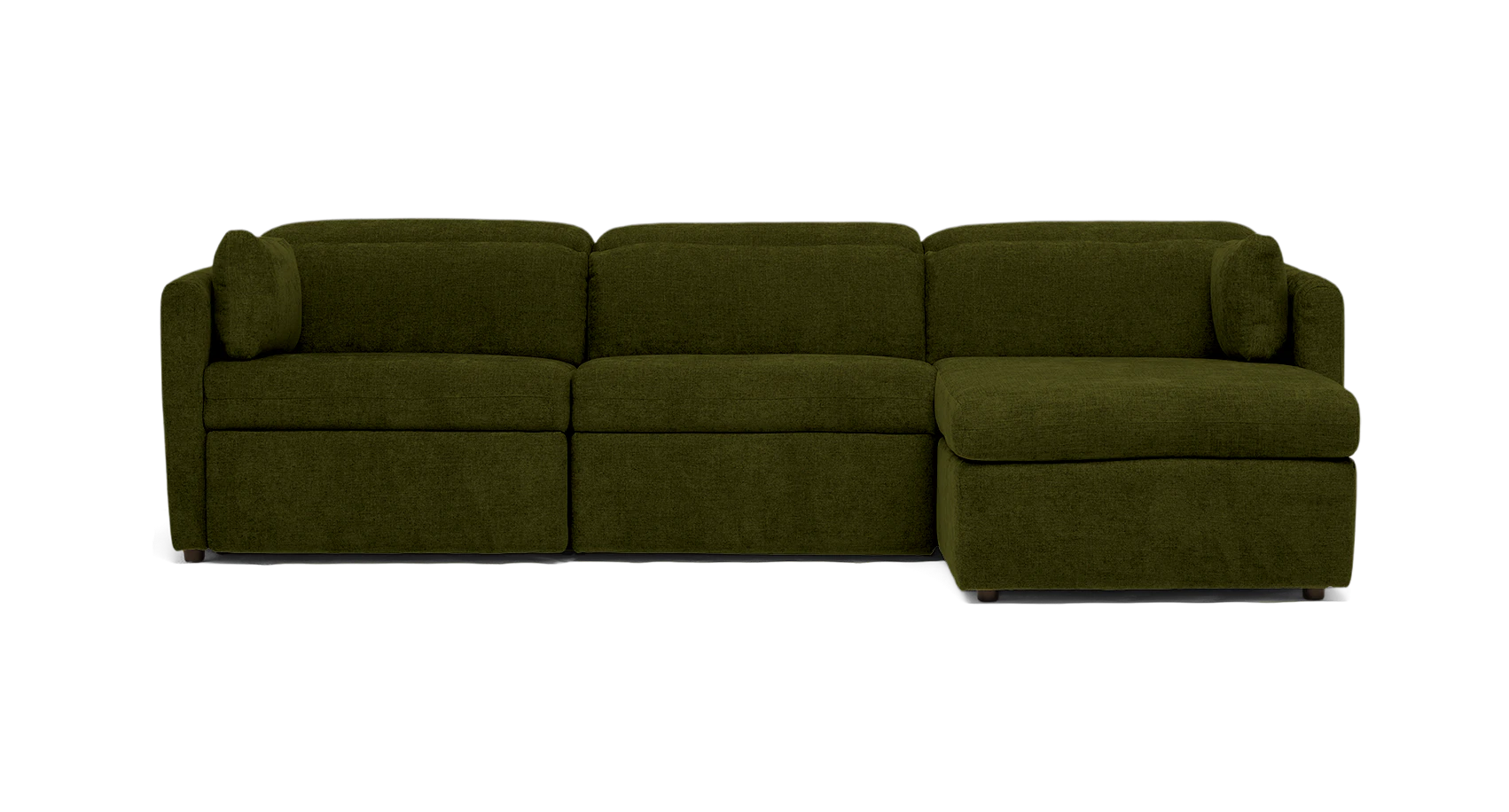 fitz modular reclining sectional faithful olive
