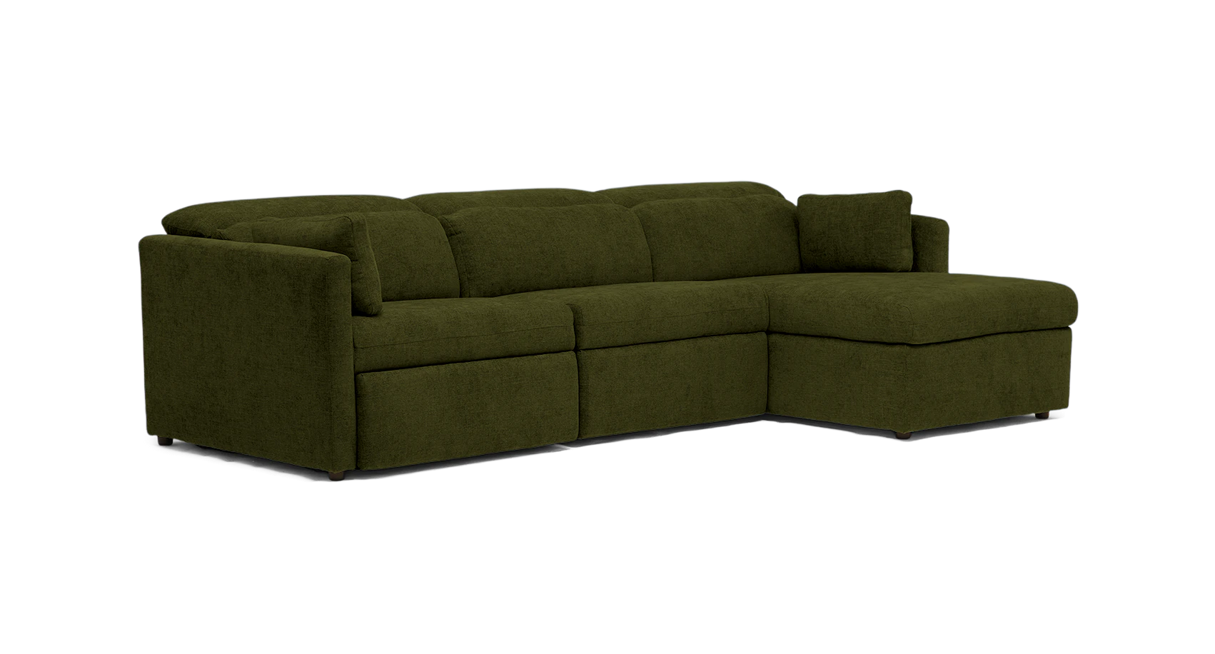 fitz modular reclining sectional faithful olive