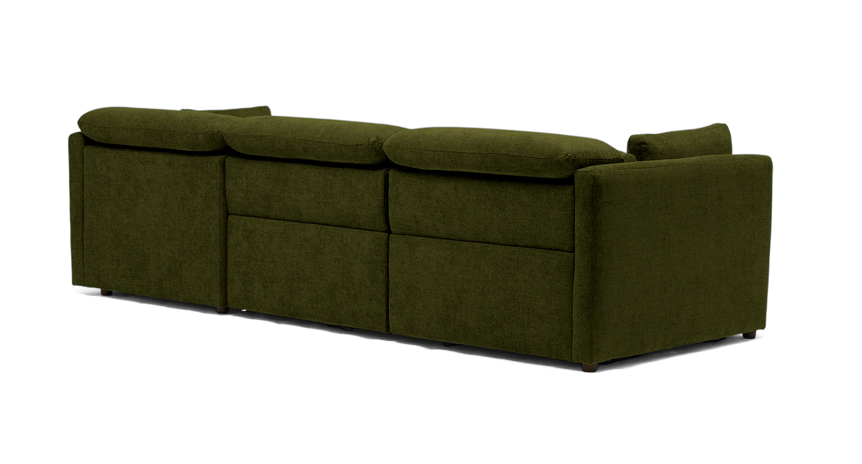 fitz modular reclining sectional faithful olive